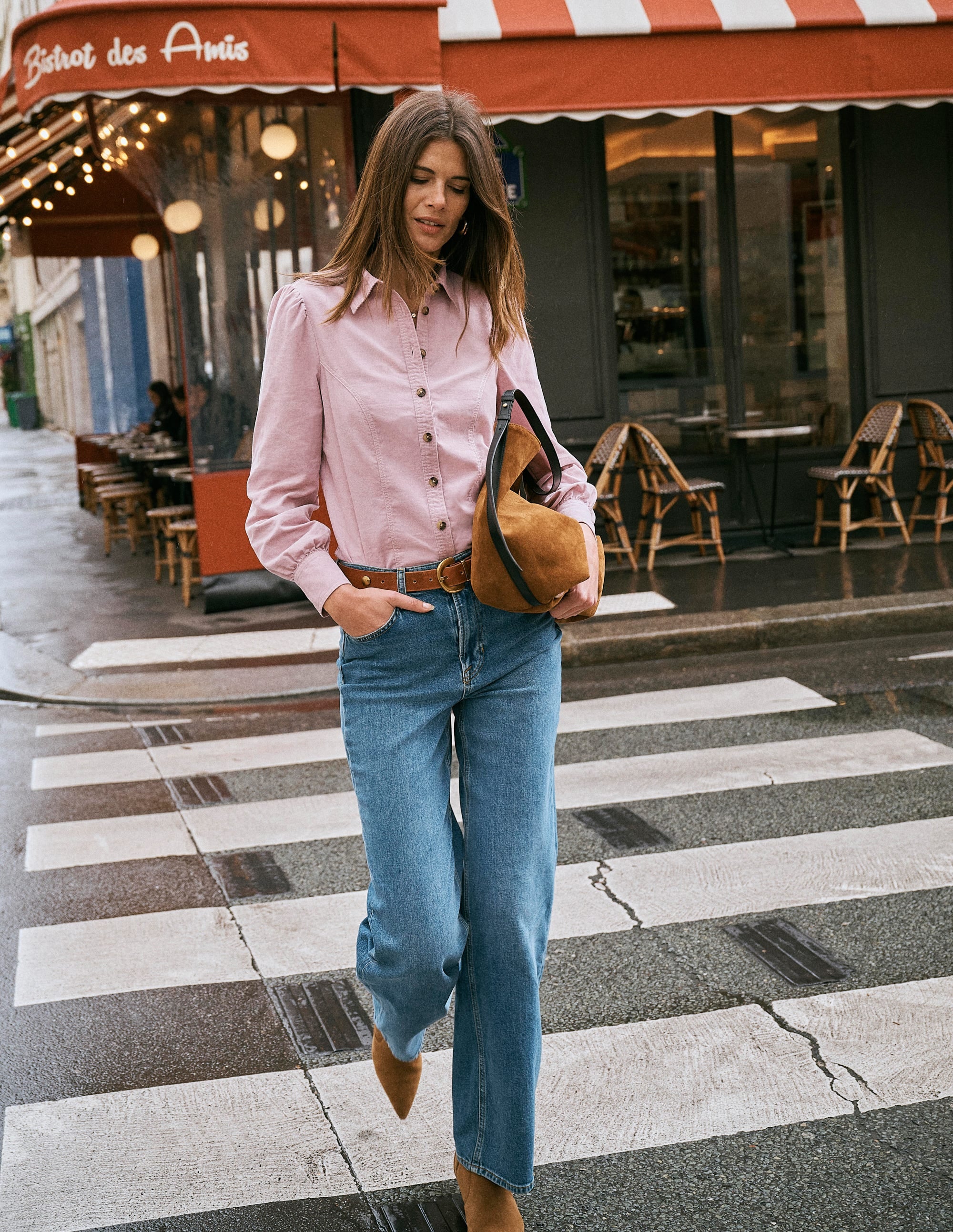 Sky Cord Shirt-Pink Violet - Image 1