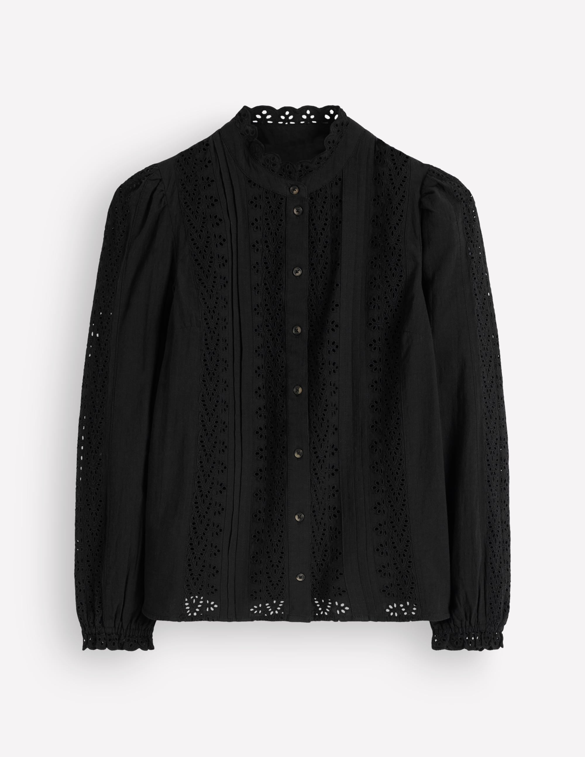 Broderie Cotton Top-Black Broderie - Image 6