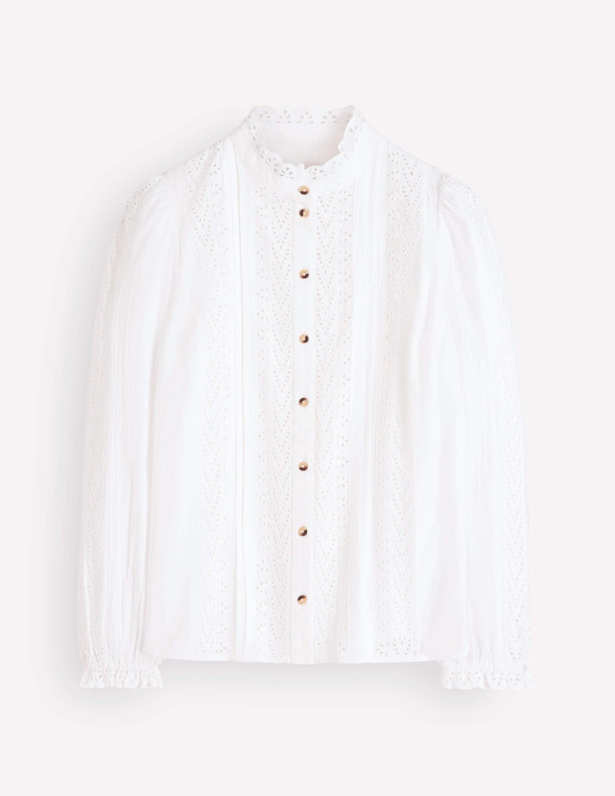 Broderie Cotton Top-Ivory Broderie - Image 5