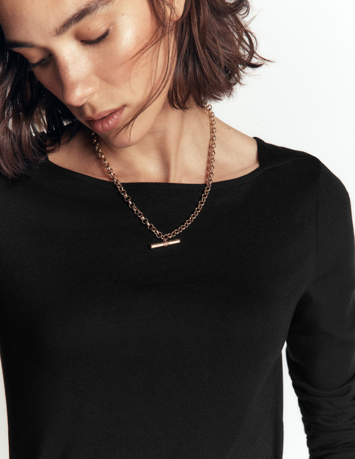Supersoft Square Neck Top-Black-2