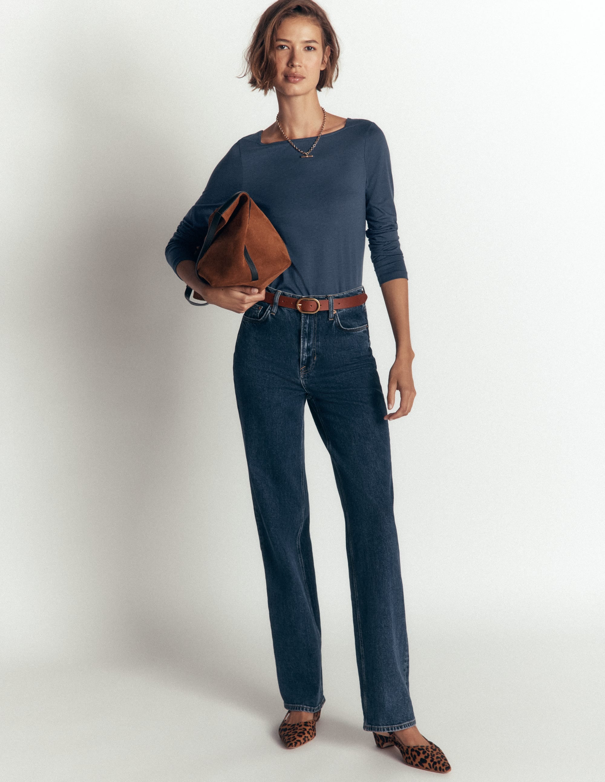 Supersoft Square Neck Top-Midnight Ocean - Image 4