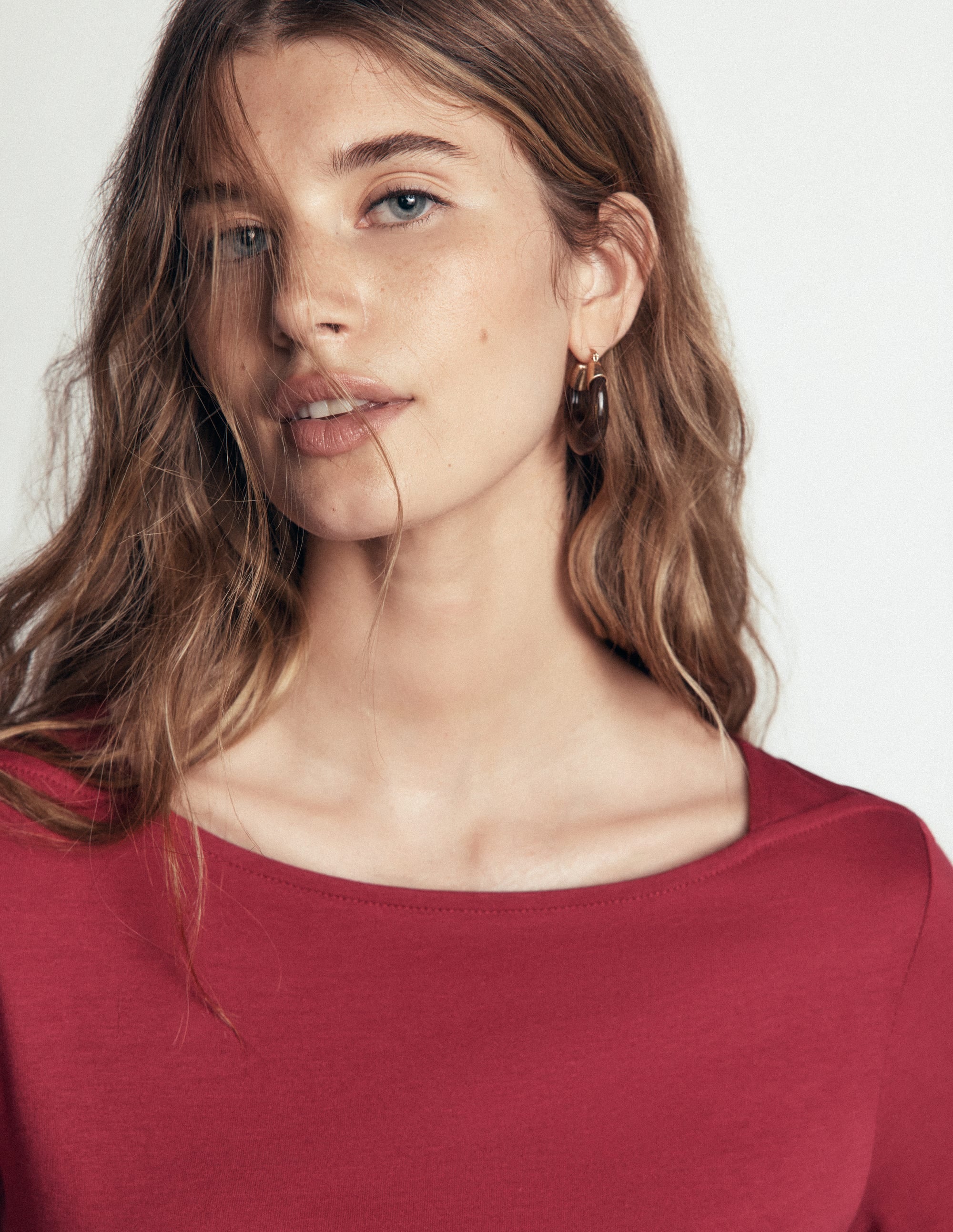 Supersoft Square Neck Top-Rich Chestnut - Image 3