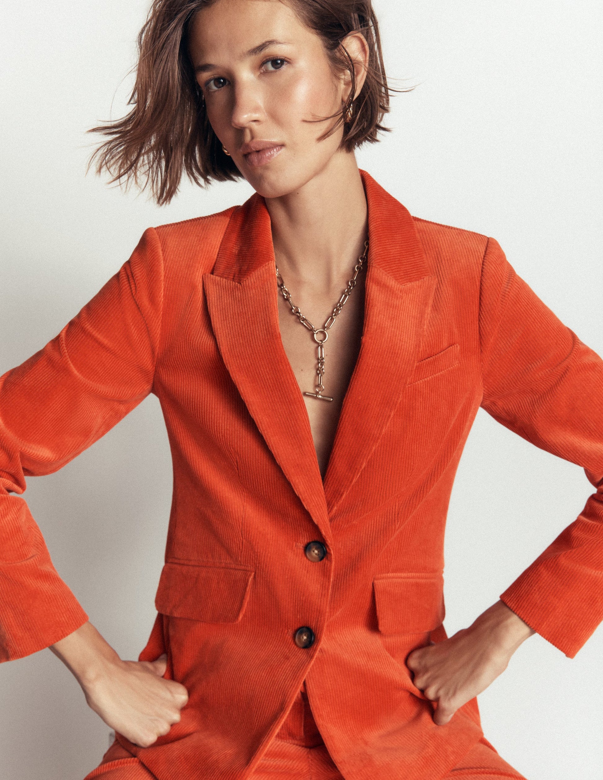 Stamford Cord Blazer-Spiced Ginger-10