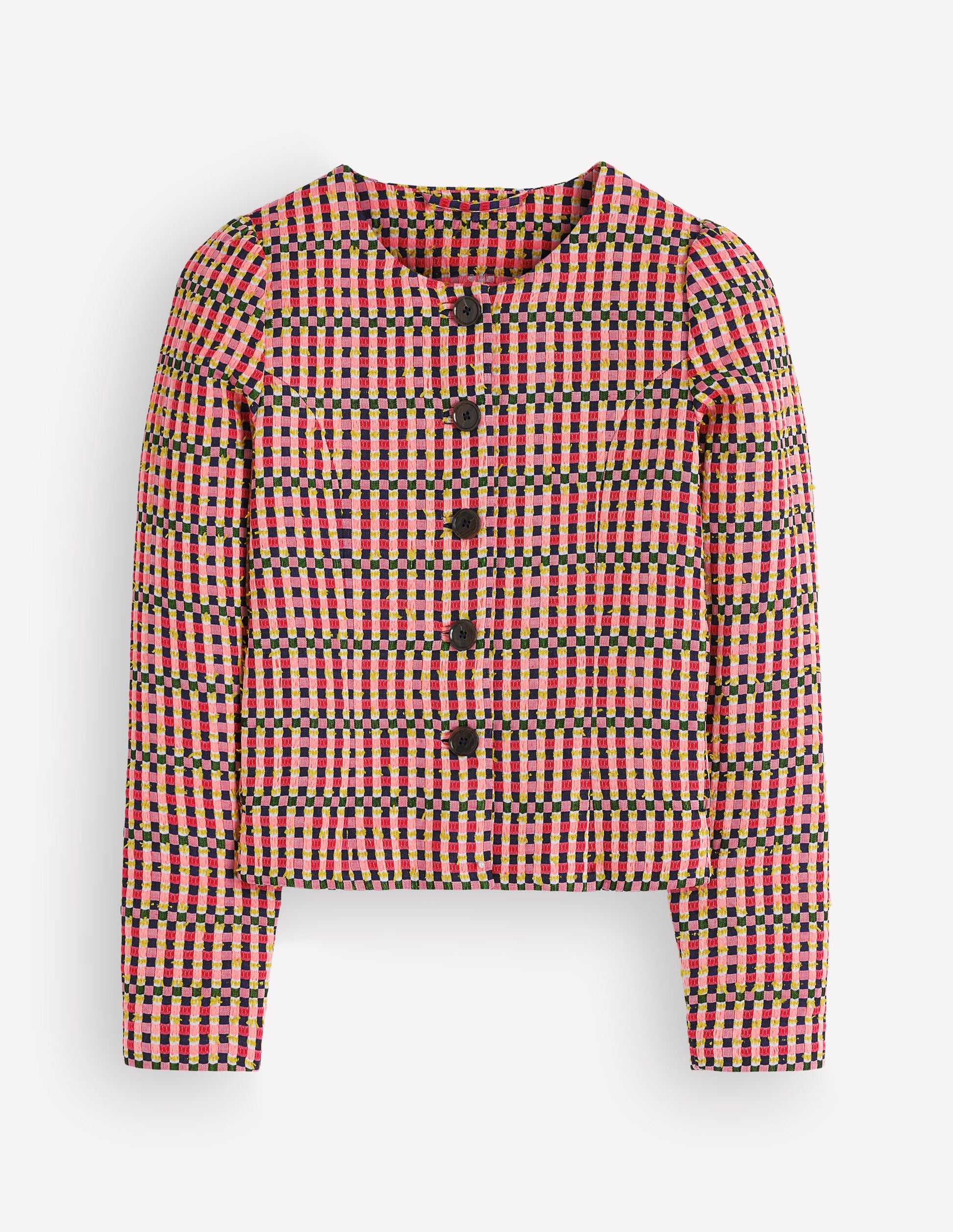 Salisbury Puff Sleeve Jacket-Multi-9