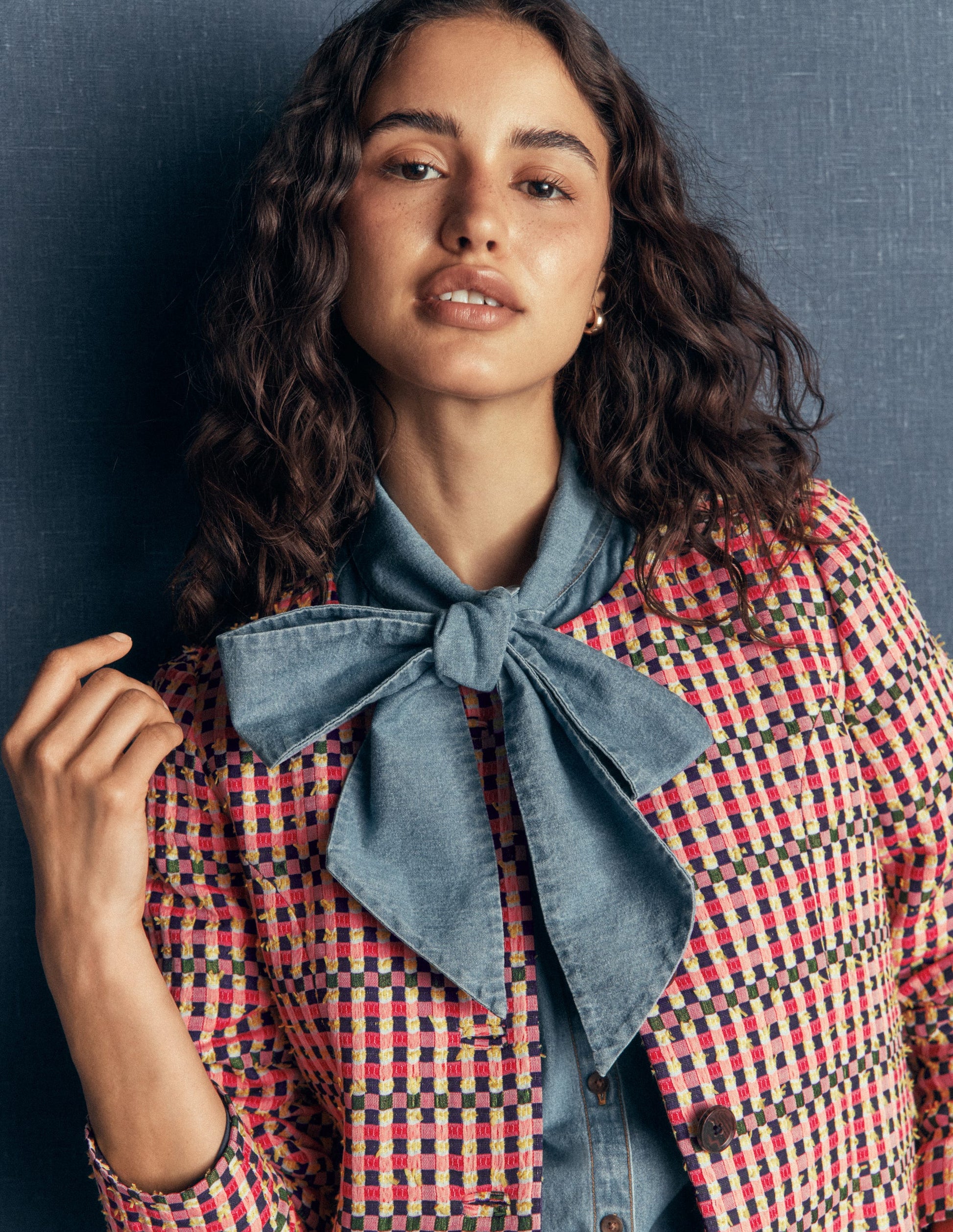 Salisbury Puff Sleeve Jacket-Multi-6