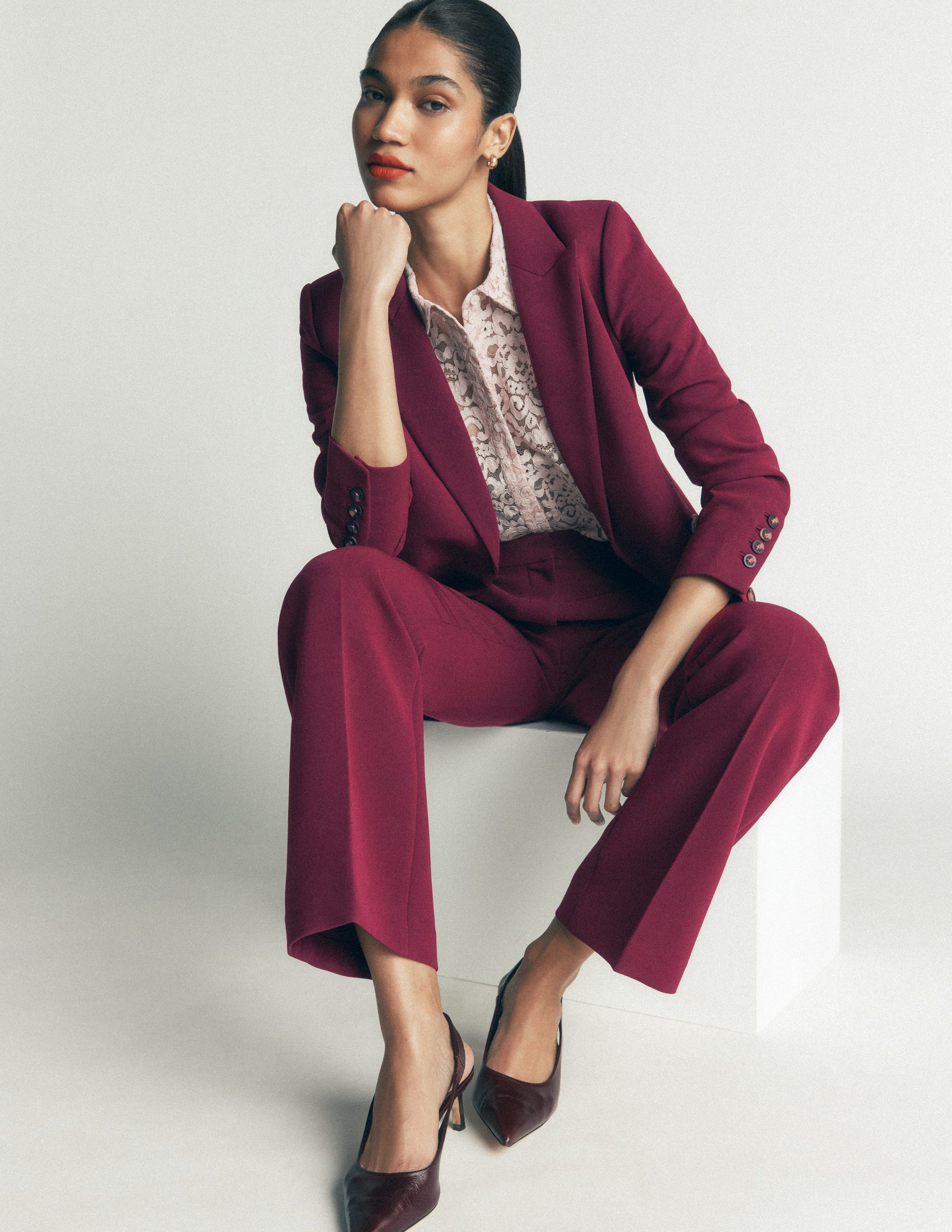 Keswick Double Breasted Blazer-Deep Wisteria-7