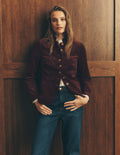 Hereford Military Cord Jacket-Dark Cherry