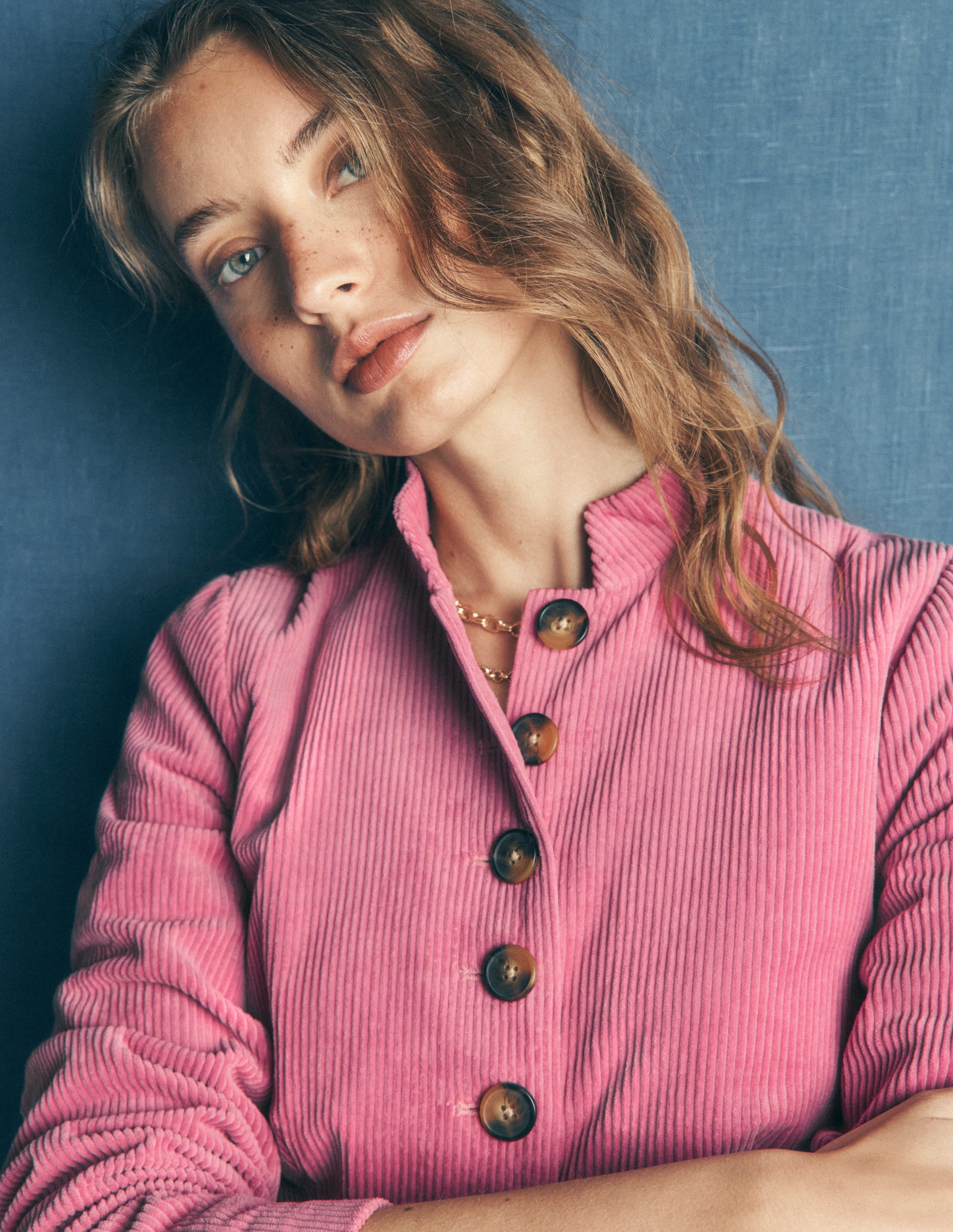 Hereford Military Cord Jacket-Pink Heather - Image 7