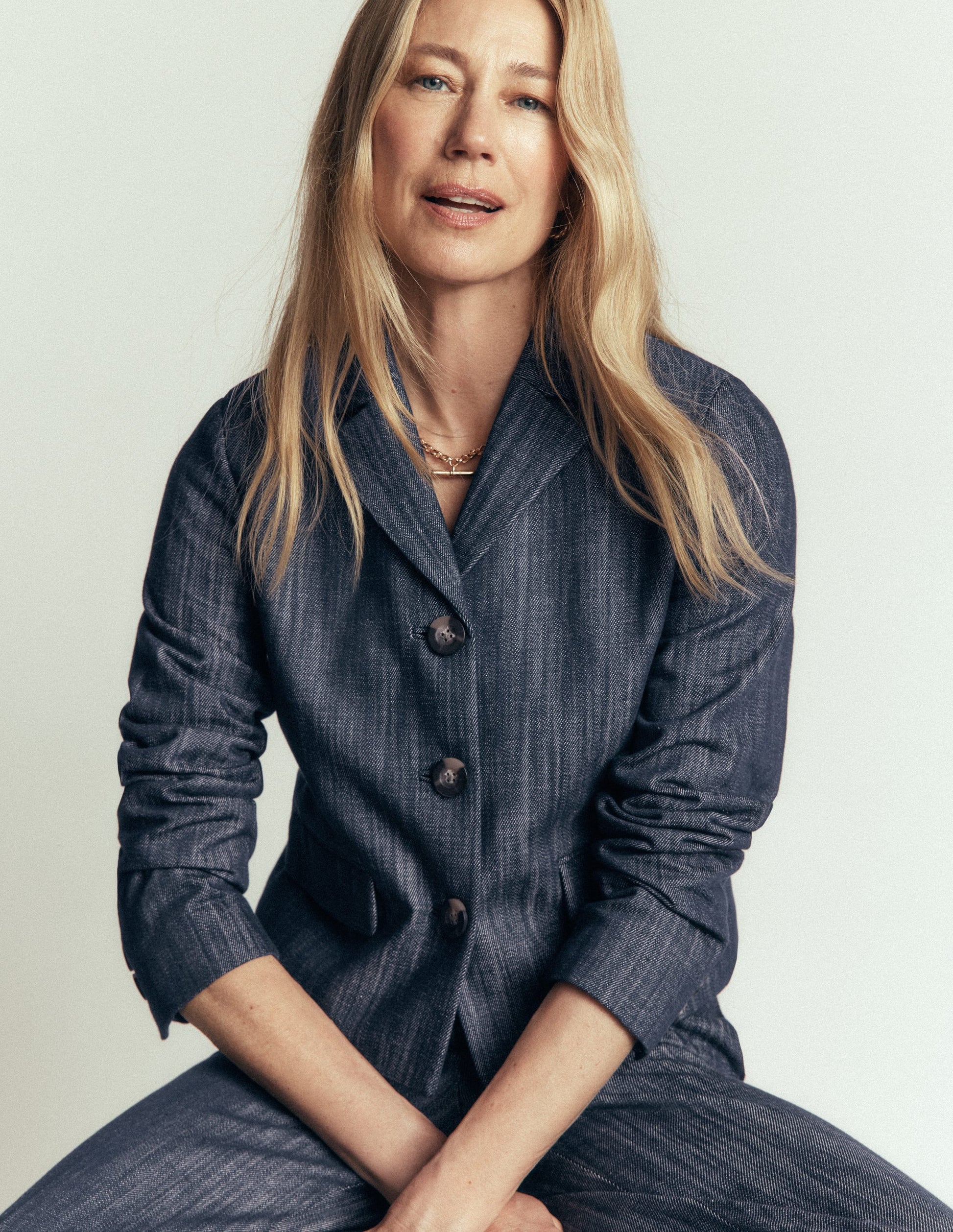 Dartmouth Twill Blazer-Indigo-2