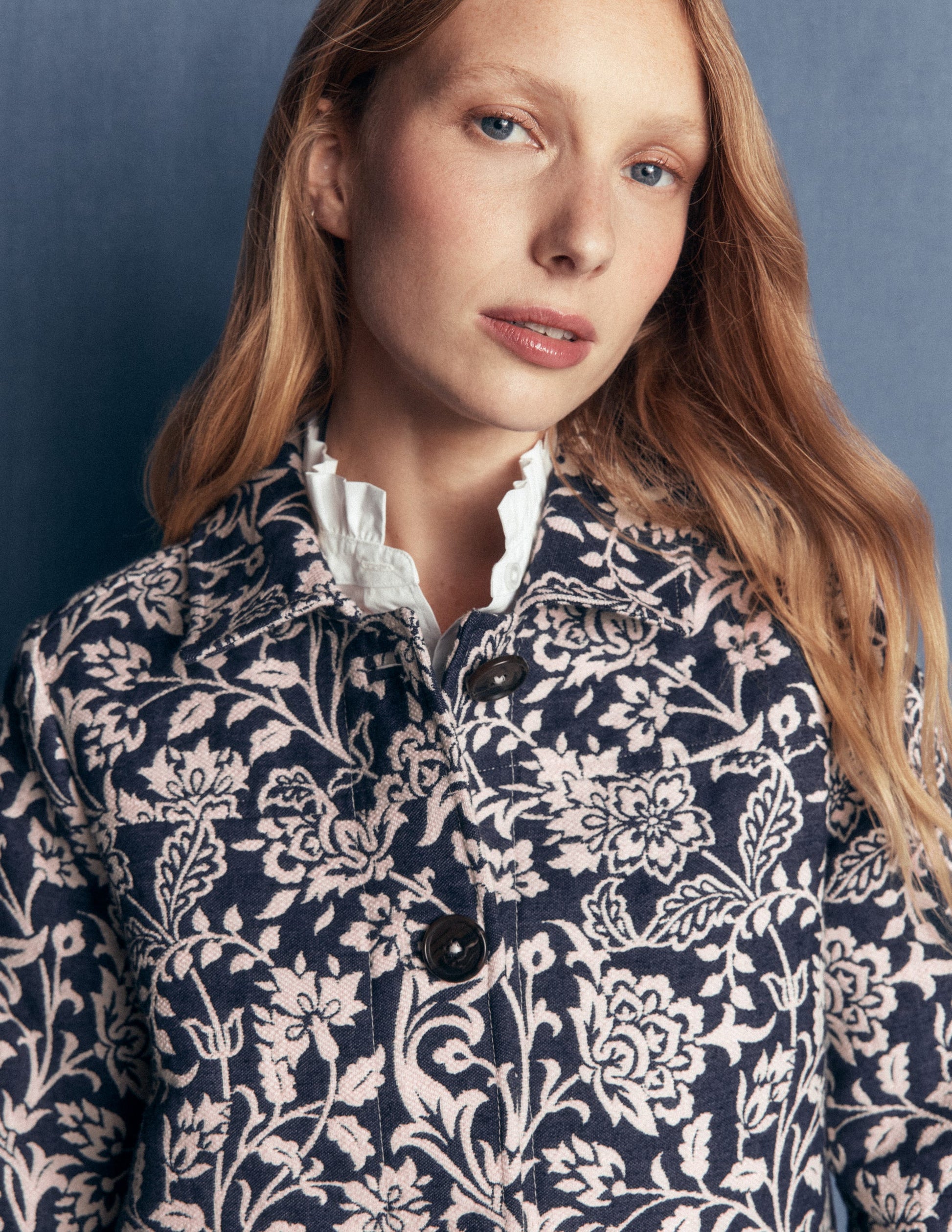 Fife Jacquard Chore Jacket-Navy-3