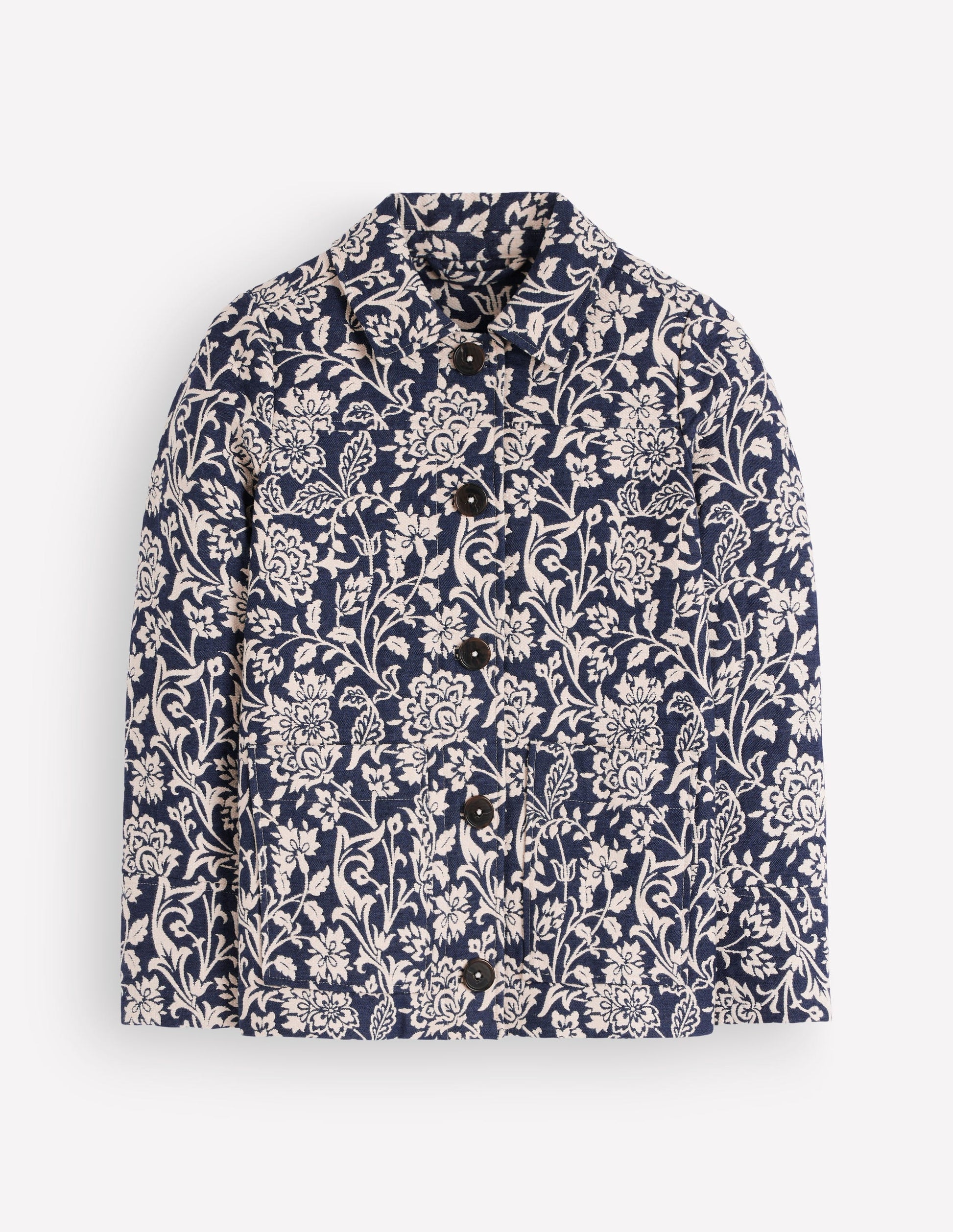 Fife Jacquard Chore Jacket-Navy-7