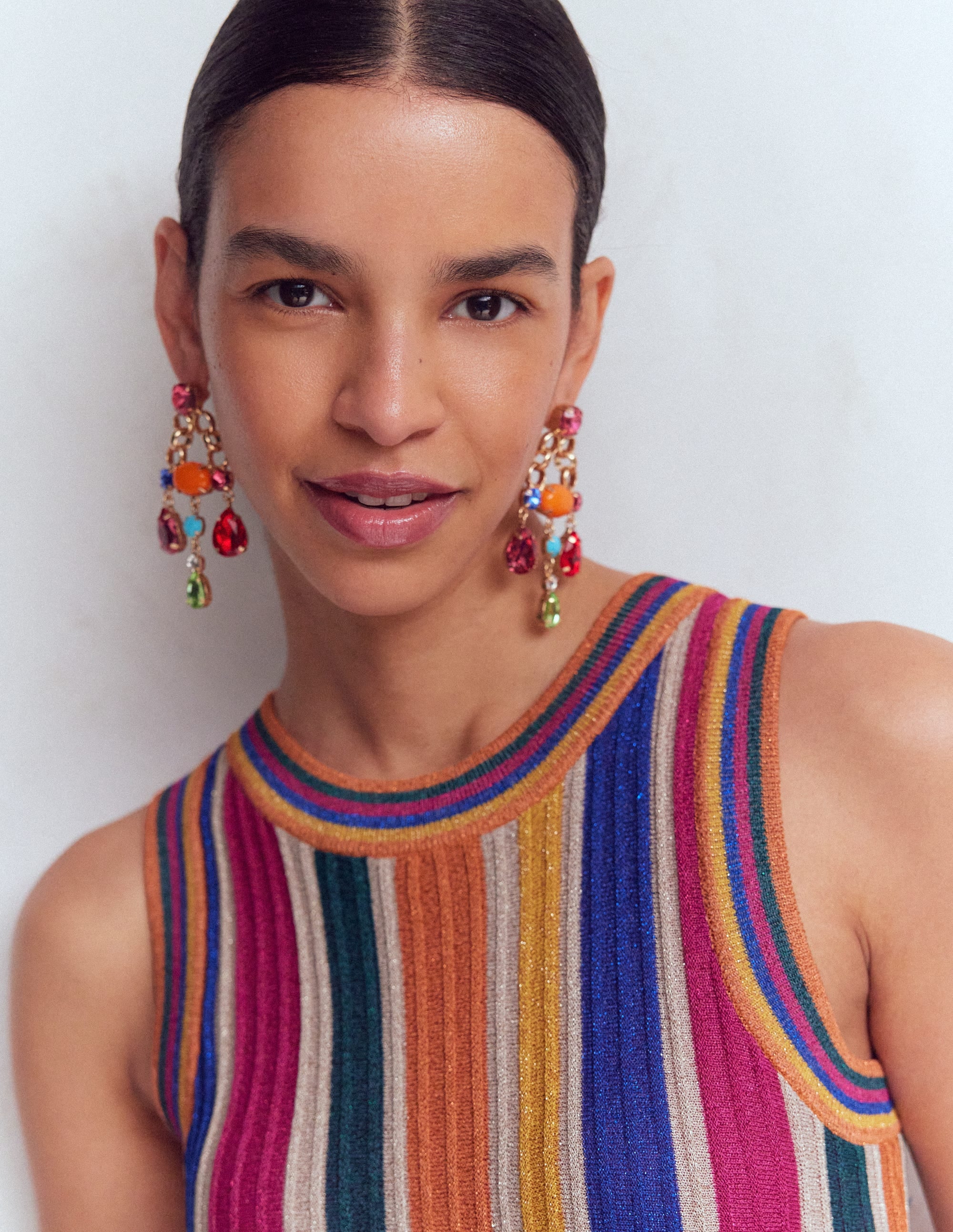 Mega Jewel Earrings-Multi - Image 2