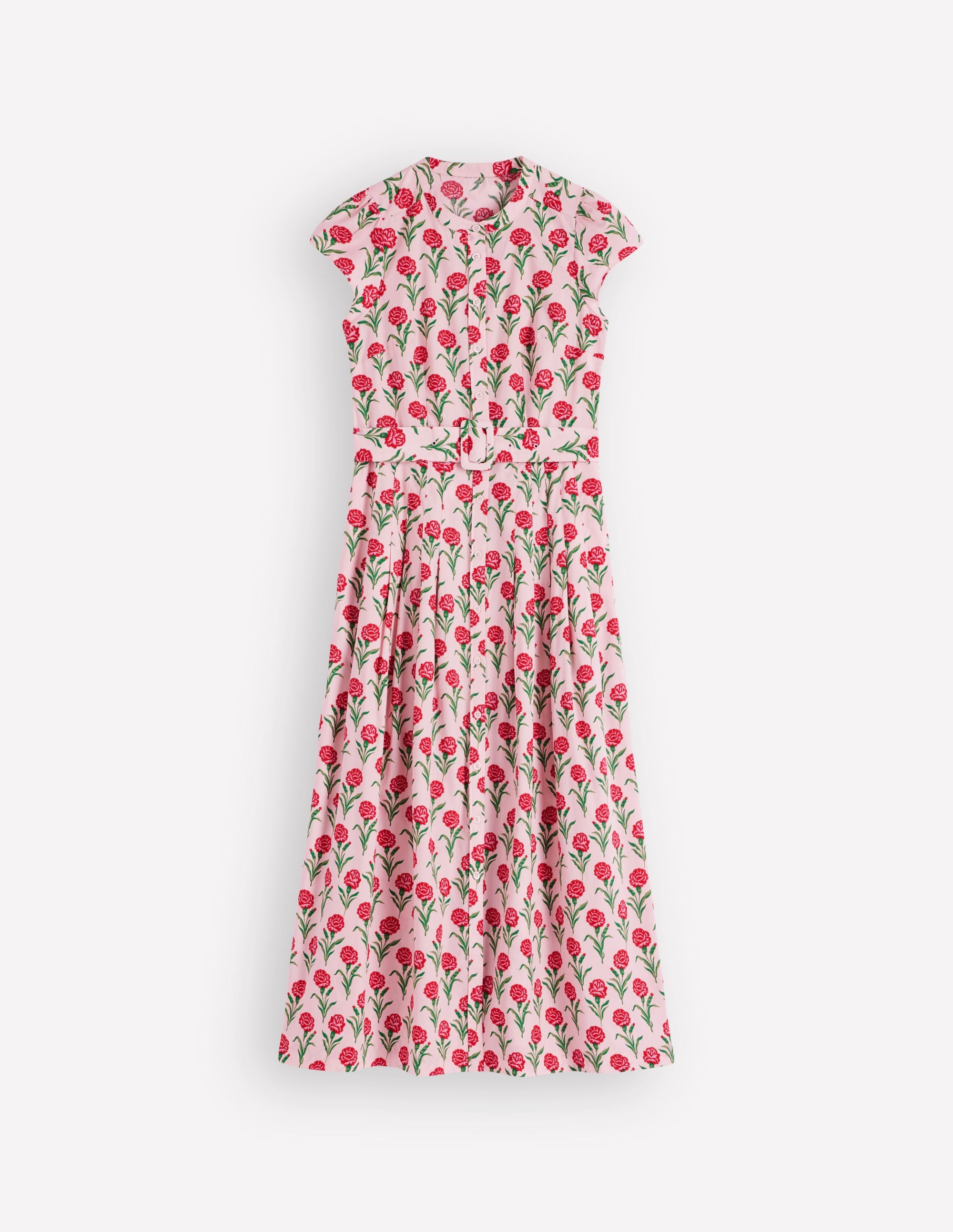 Arabella Cotton Maxi Dress-Pink Carnation Stem - Image 8