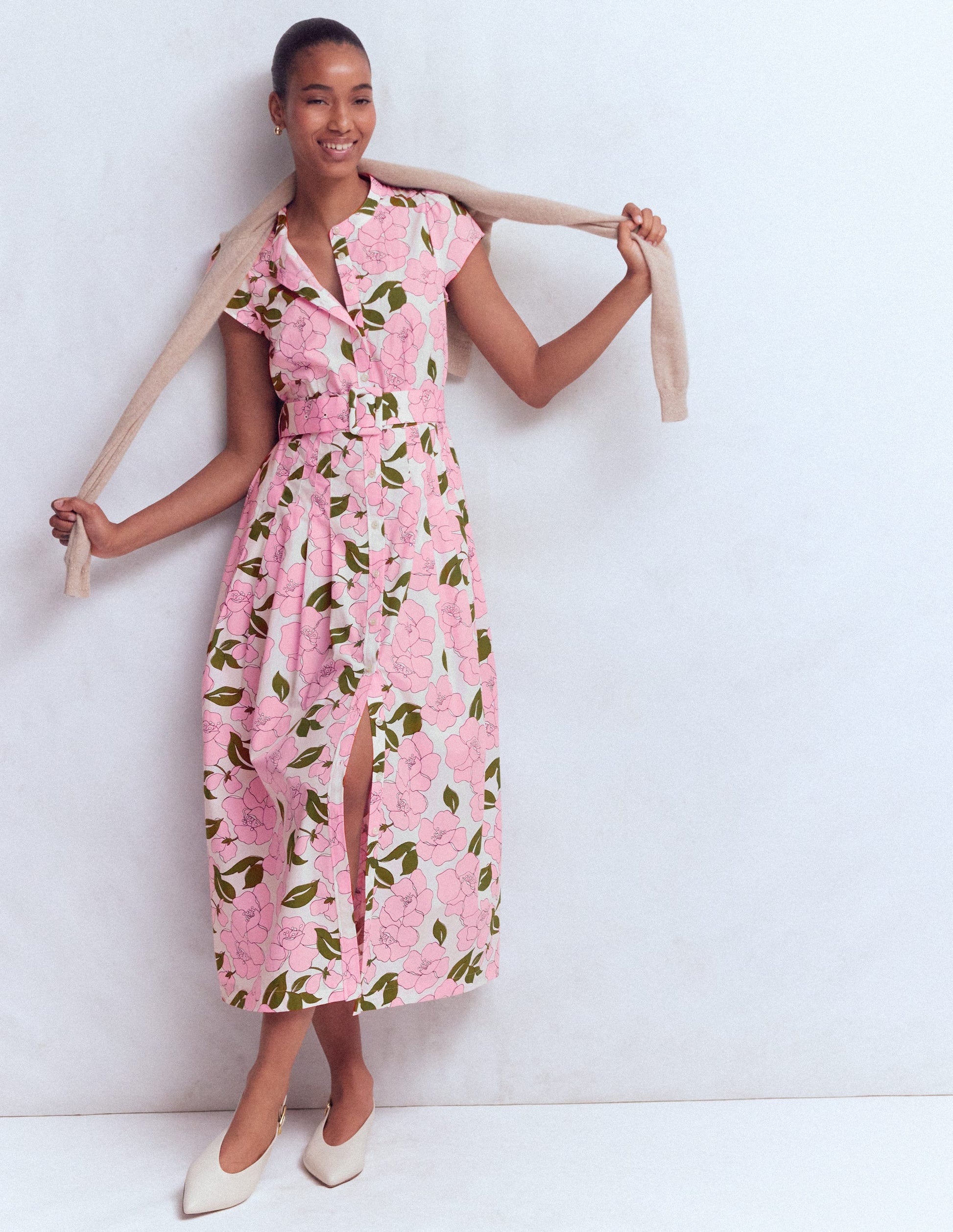 Arabella Cotton Maxi Dress-Pink Radiant Bloom-7