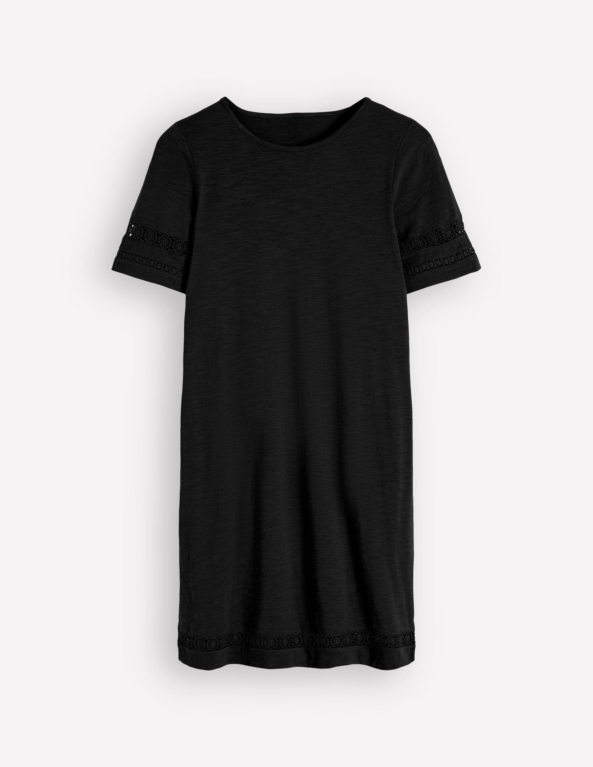Hattie Jersey T-shirt Dress-Black-6