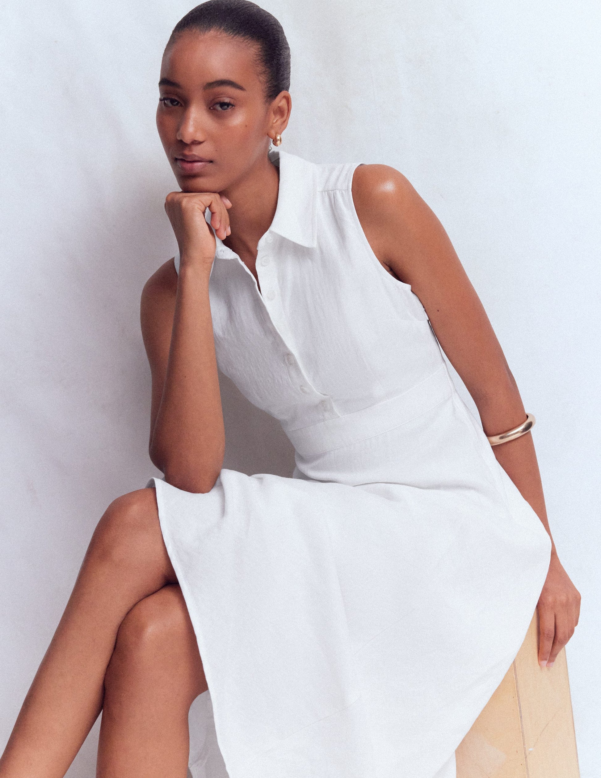 white linen dress women White Linen Dress