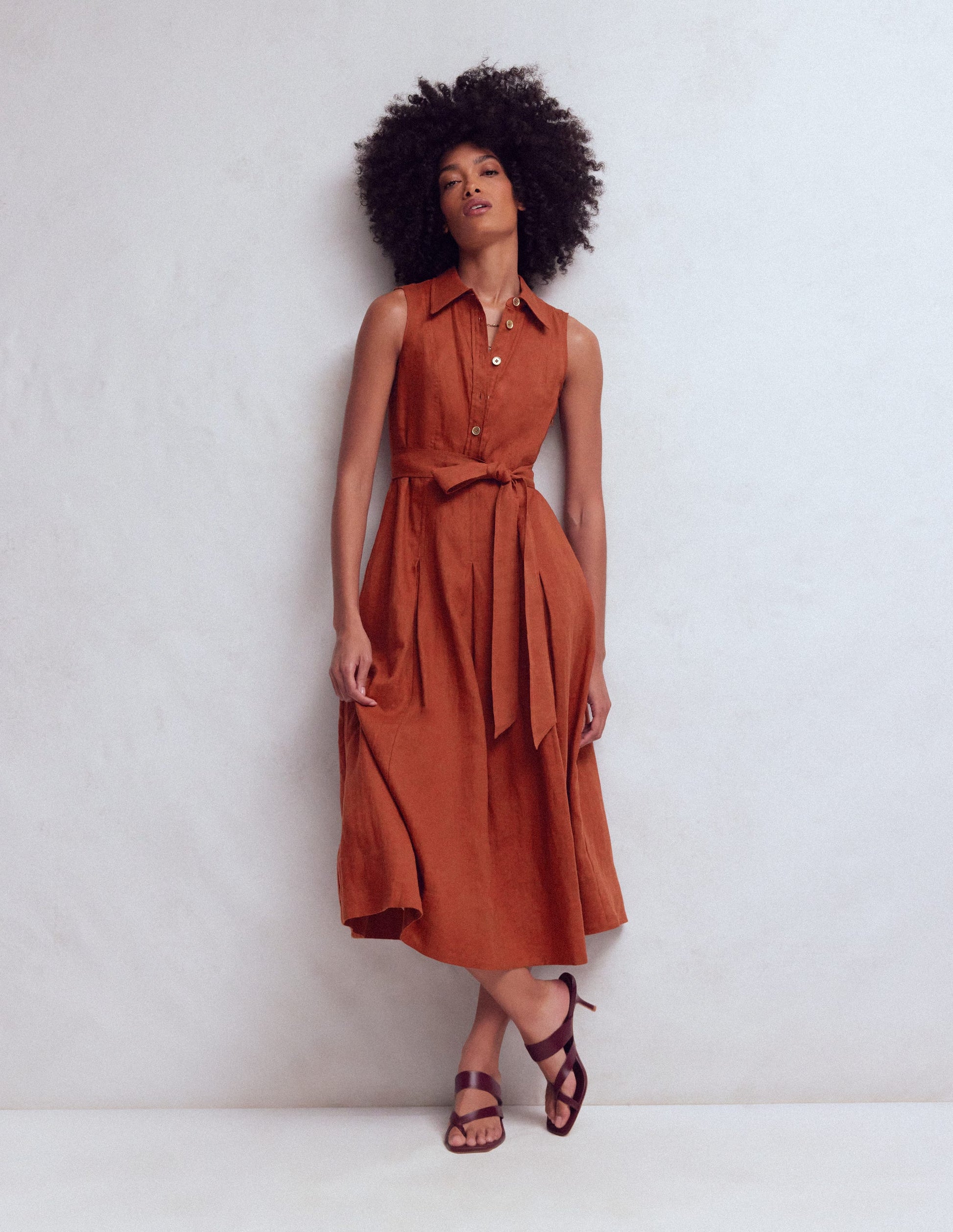 strapless open back dress Mini Shirt Dress | Orange Floral Print