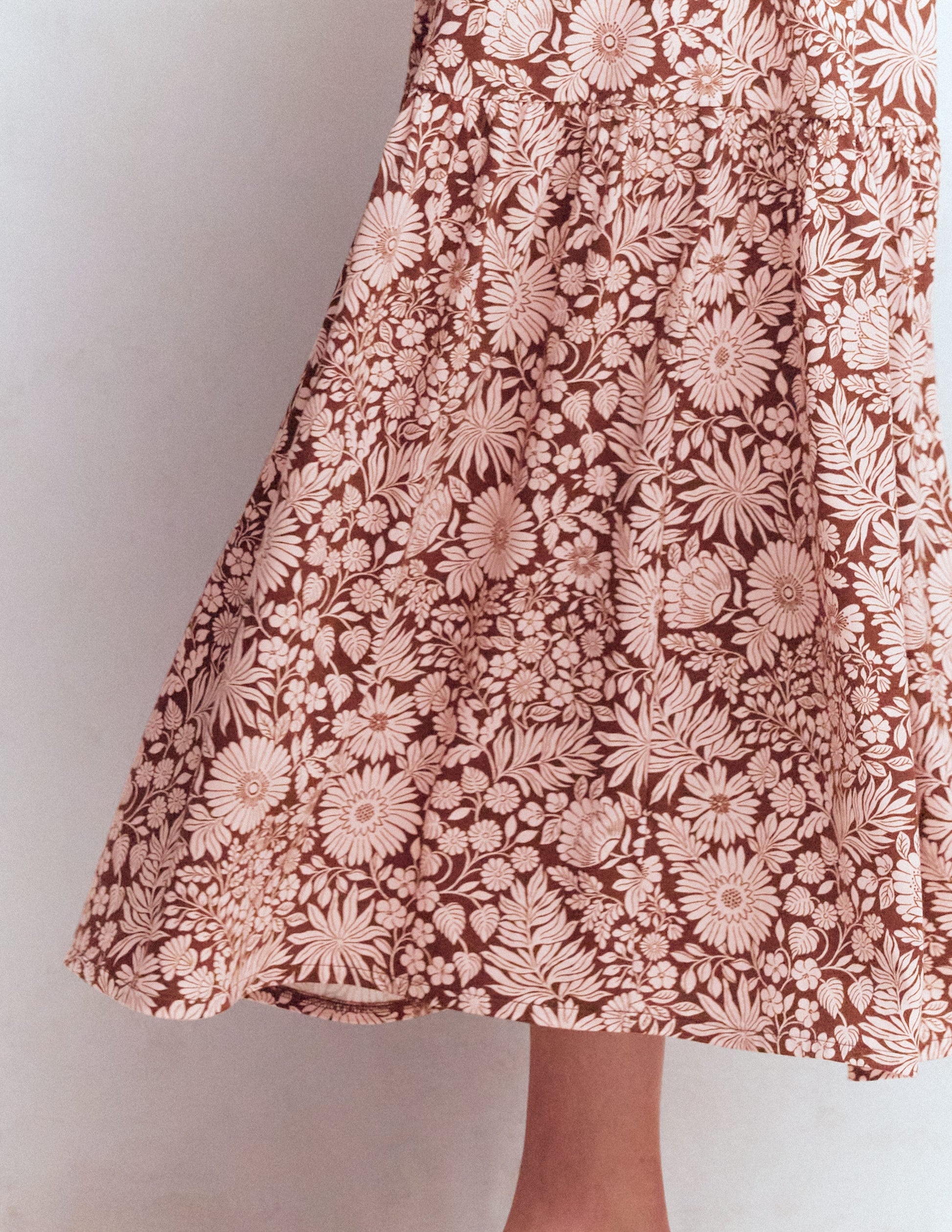 Camalie Jersey Maxi Dress-Raw Umber, Flowerbed Bloom-2