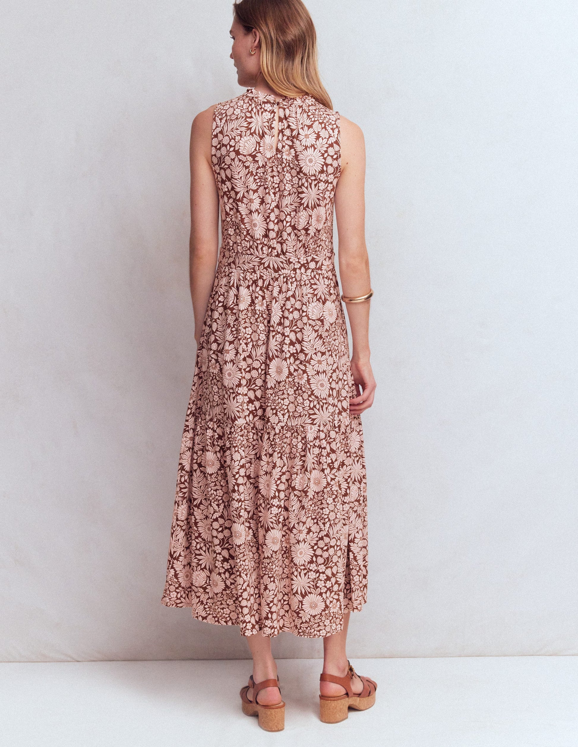 Camalie Jersey Maxi Dress-Raw Umber, Flowerbed Bloom-3