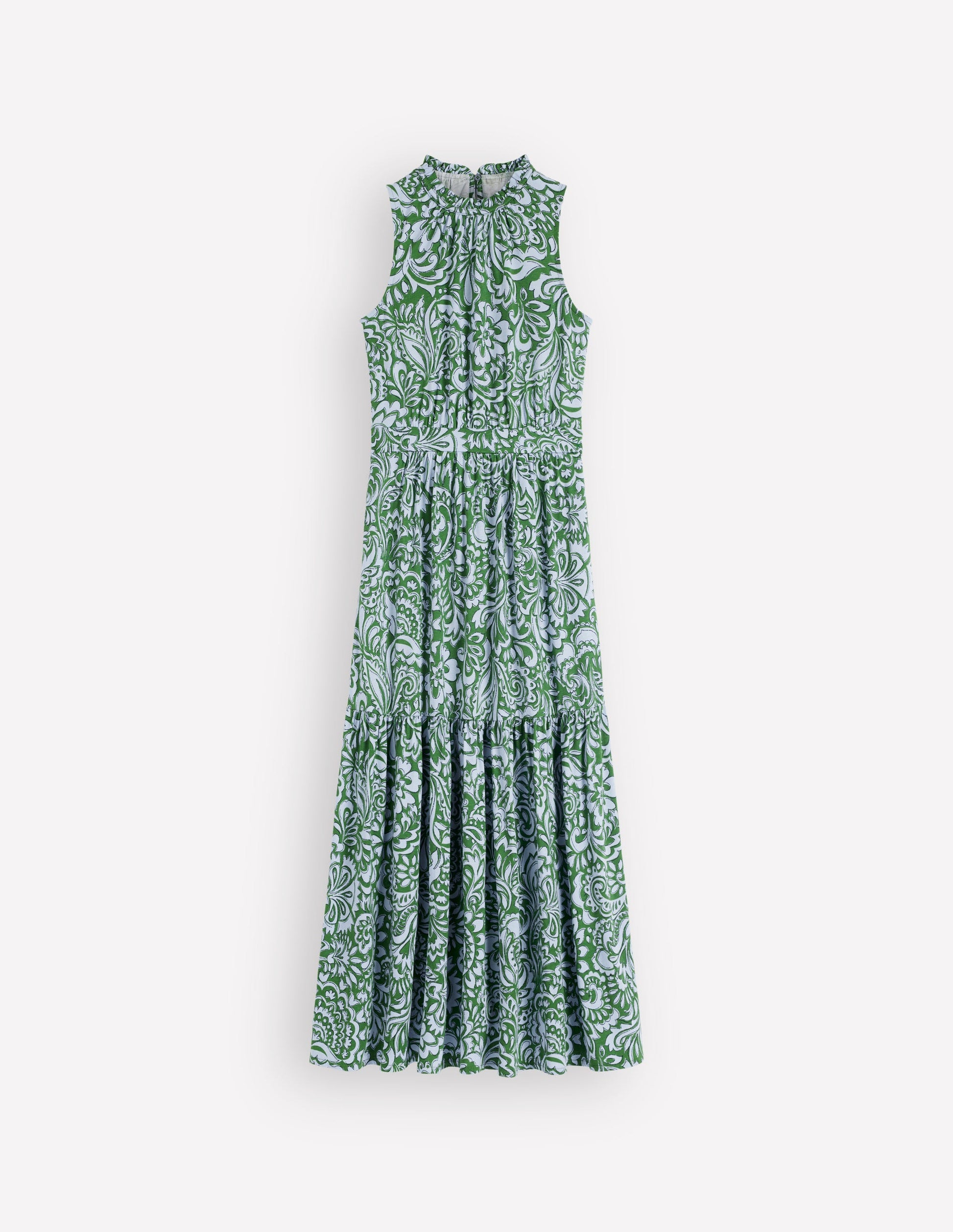 Camalie Jersey Maxi Dress-Green, Elaborate Gardenia-5