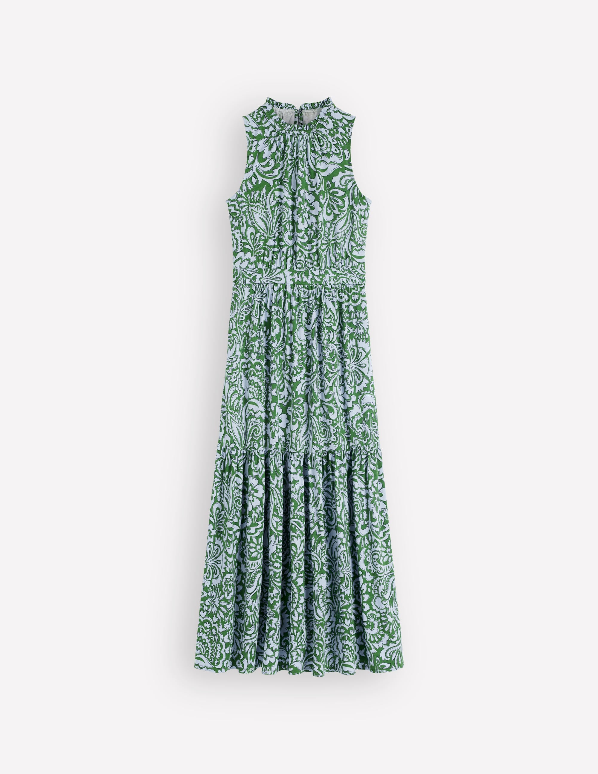 Camalie Jersey Maxi Dress-Green, Elaborate Gardenia - Image 5
