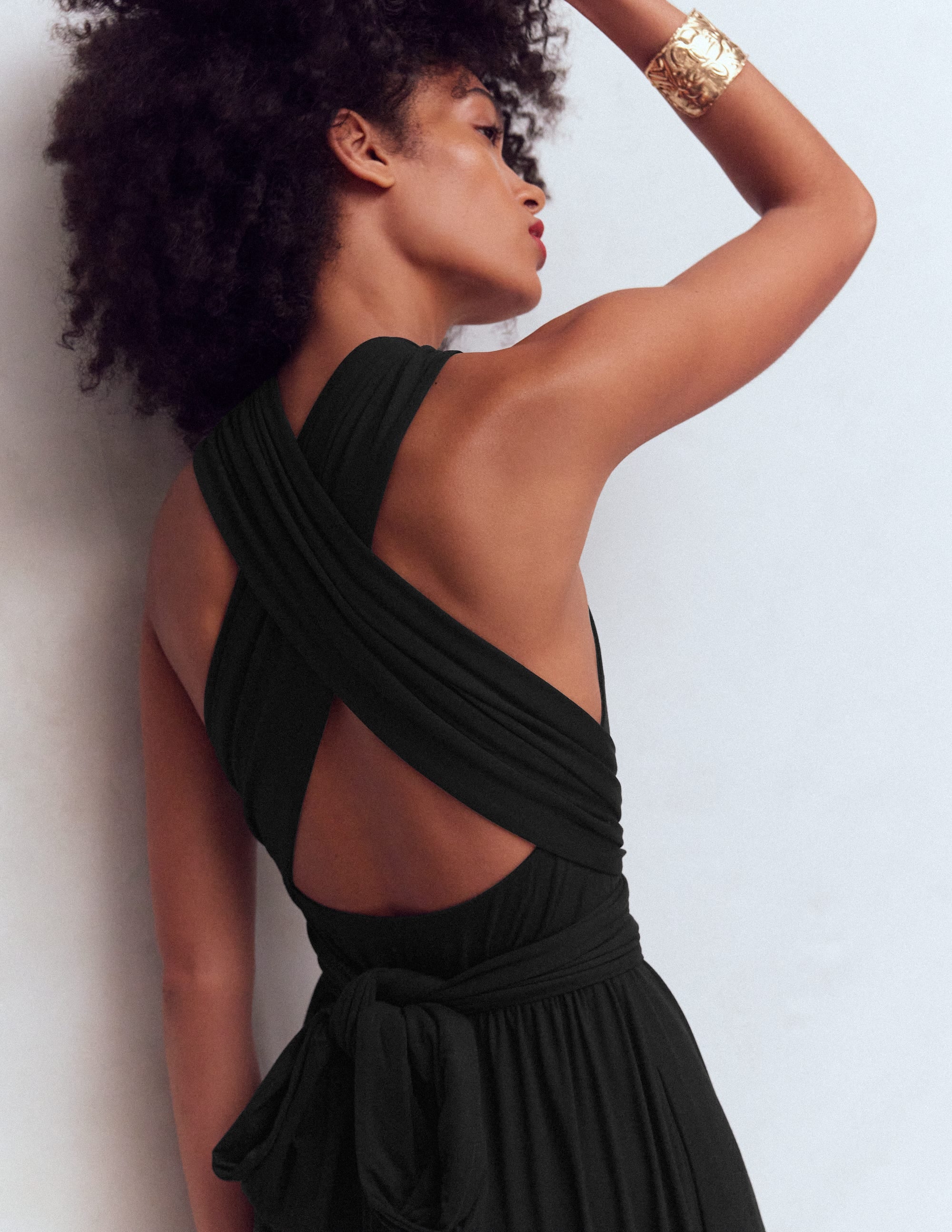 Multiway Jersey Maxi Dress-Black - Image 2