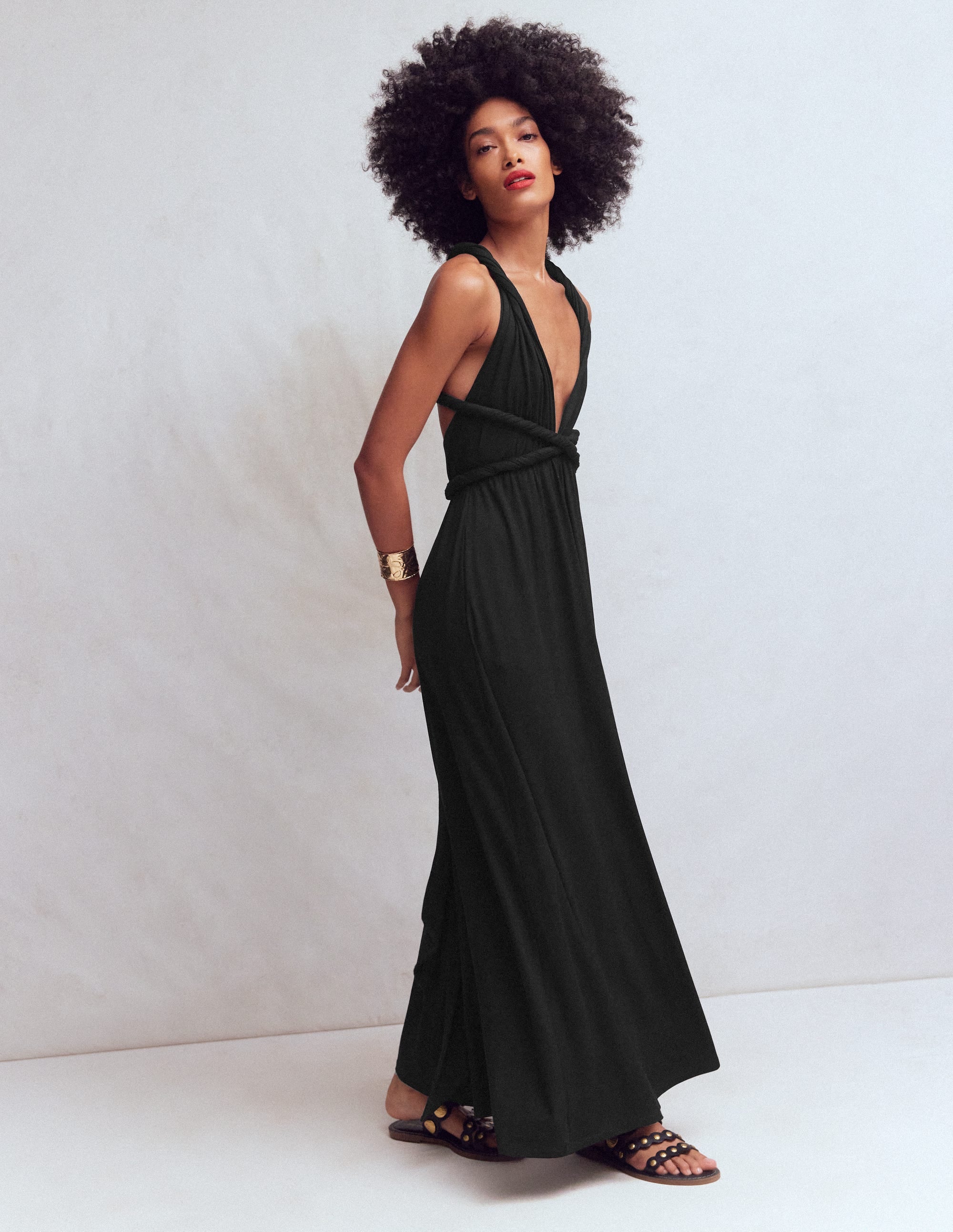Multiway Jersey Maxi Dress-Black - Image 9