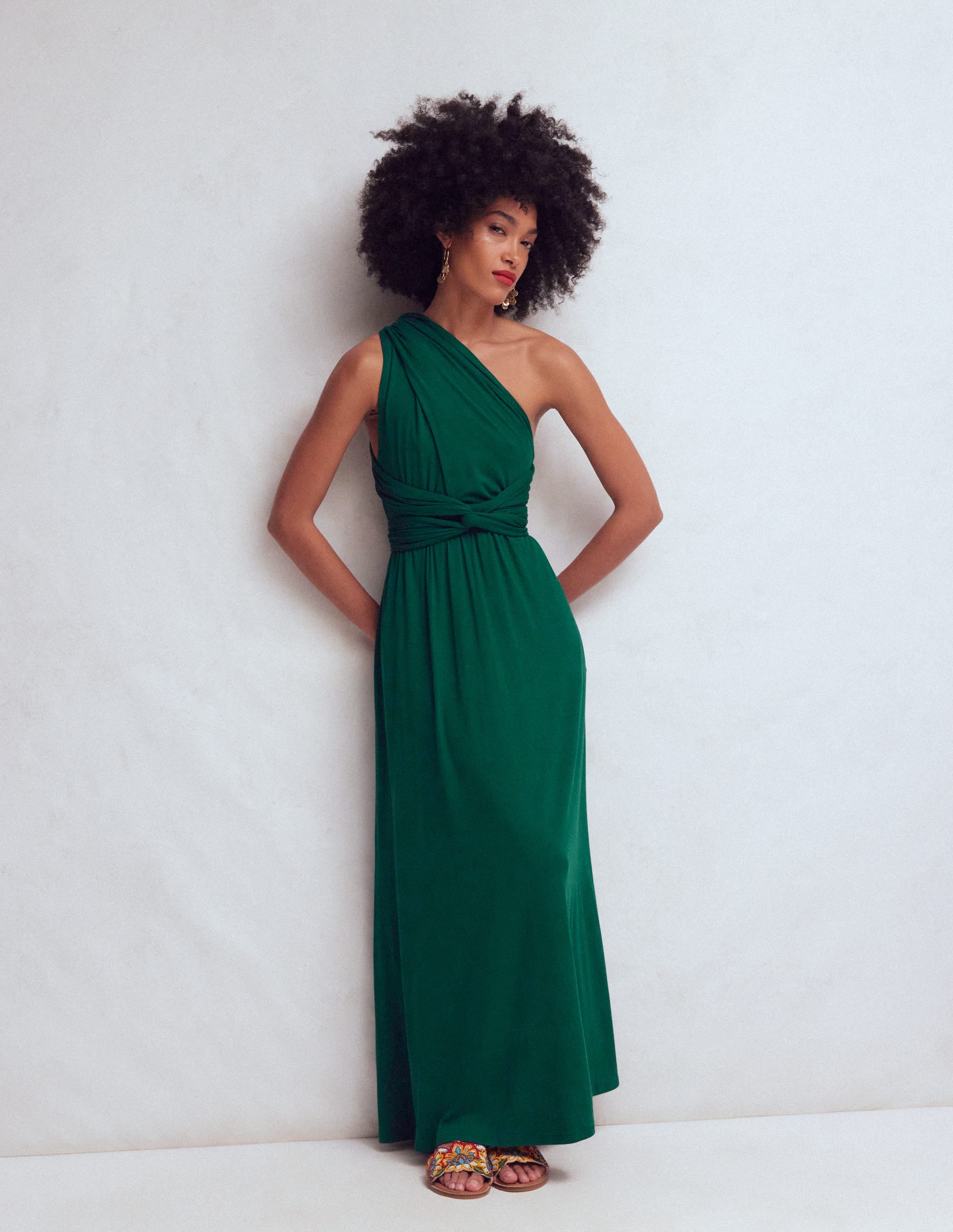 Multiway Jersey Maxi Dress-Emerald Night - Image 6