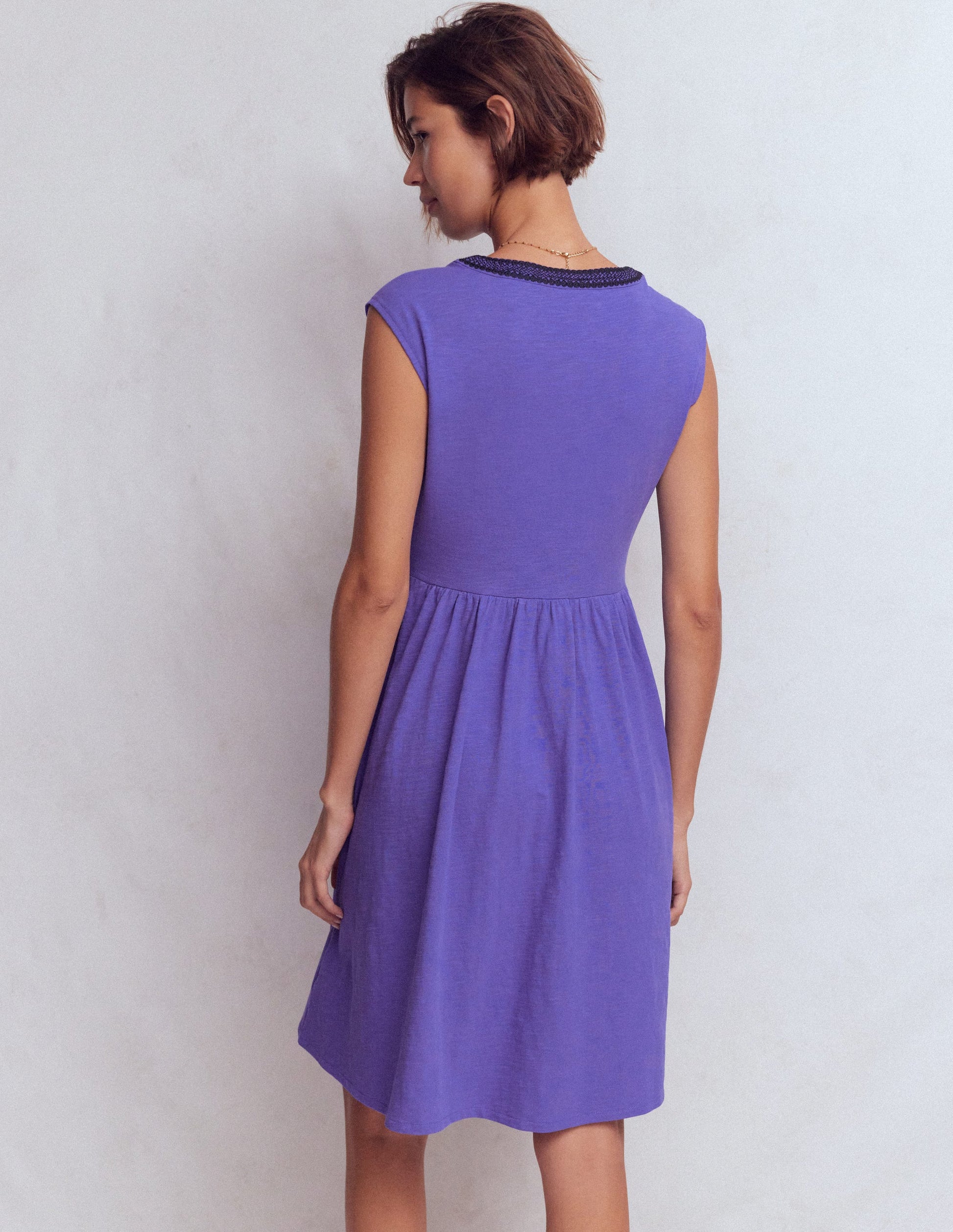 May Jersey Short Dress-Han Purple-3