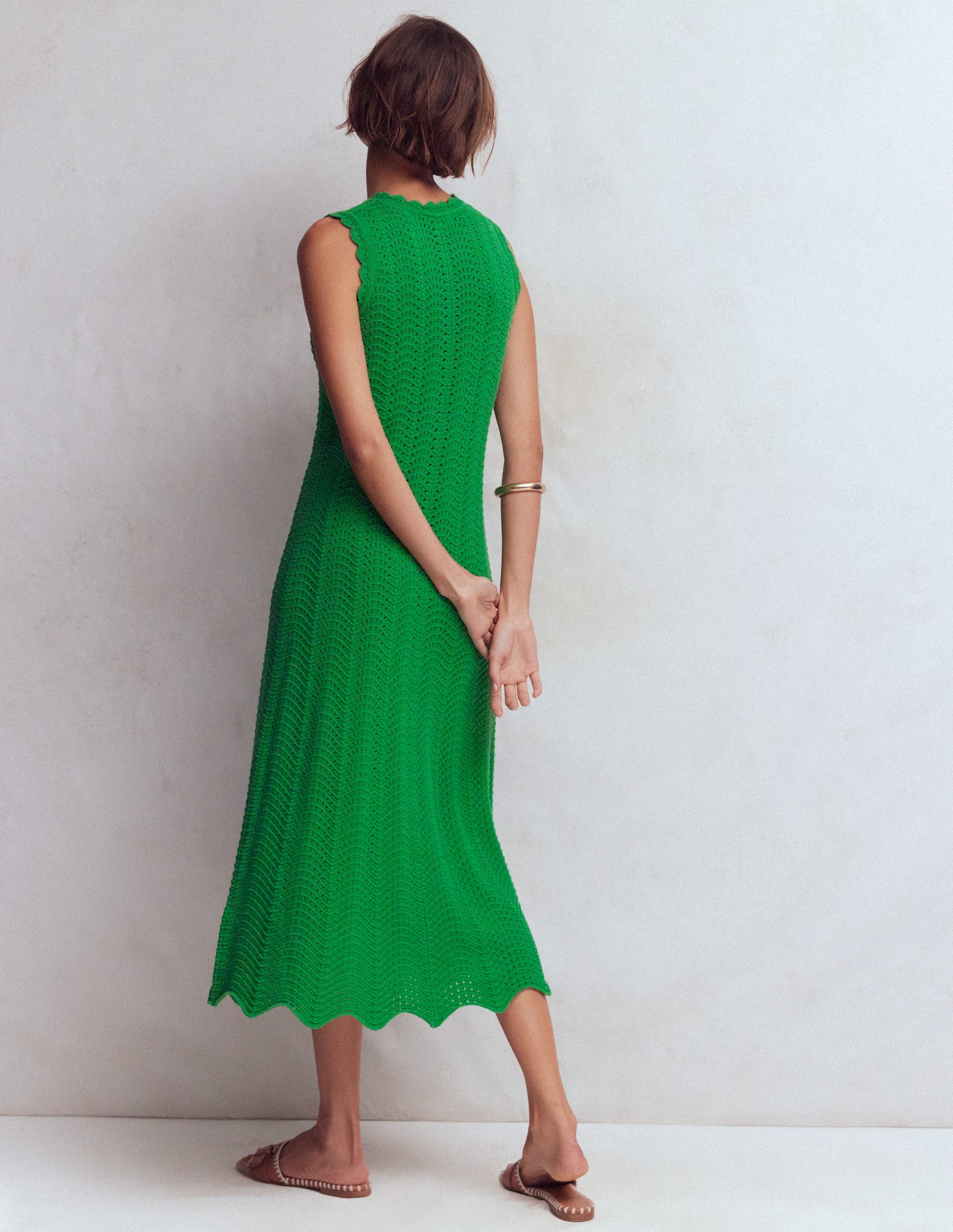 boden crochet dress BODEN Crochet Trim Jersey Maxi Dress Navy 14 BNWT