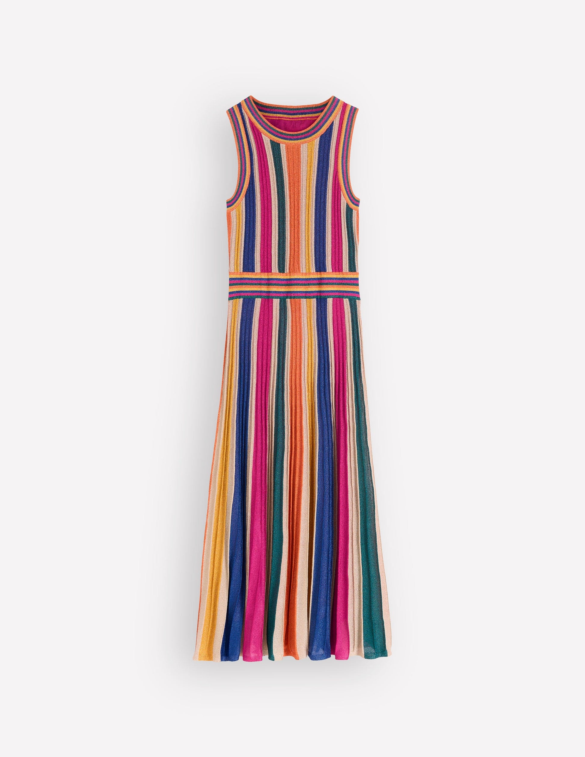 Metallic Multi Stripe Dress-Metallic Multi Stripe-6
