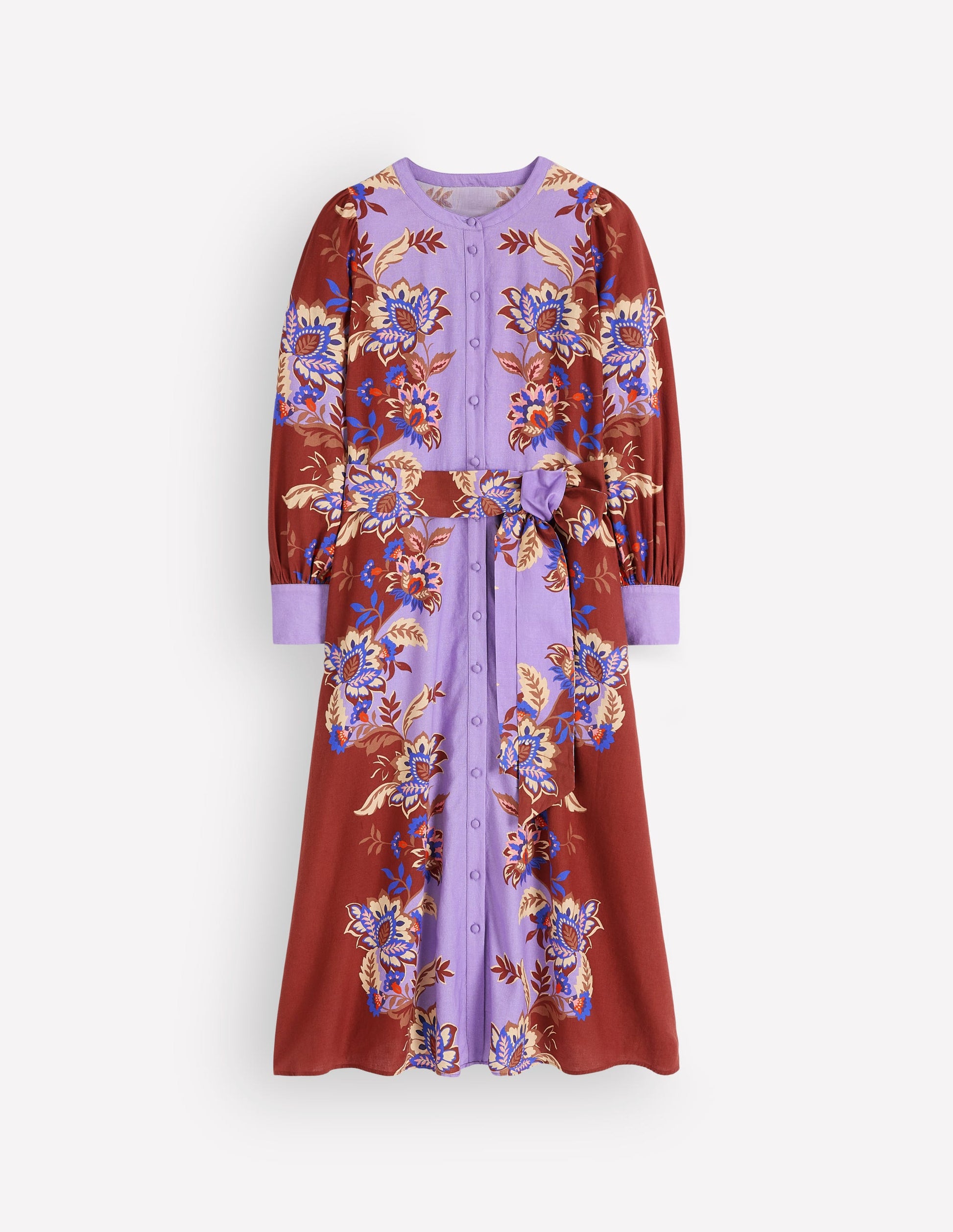 Blouson Sleeve Occasion Dress-Multi, Super Bloom-7
