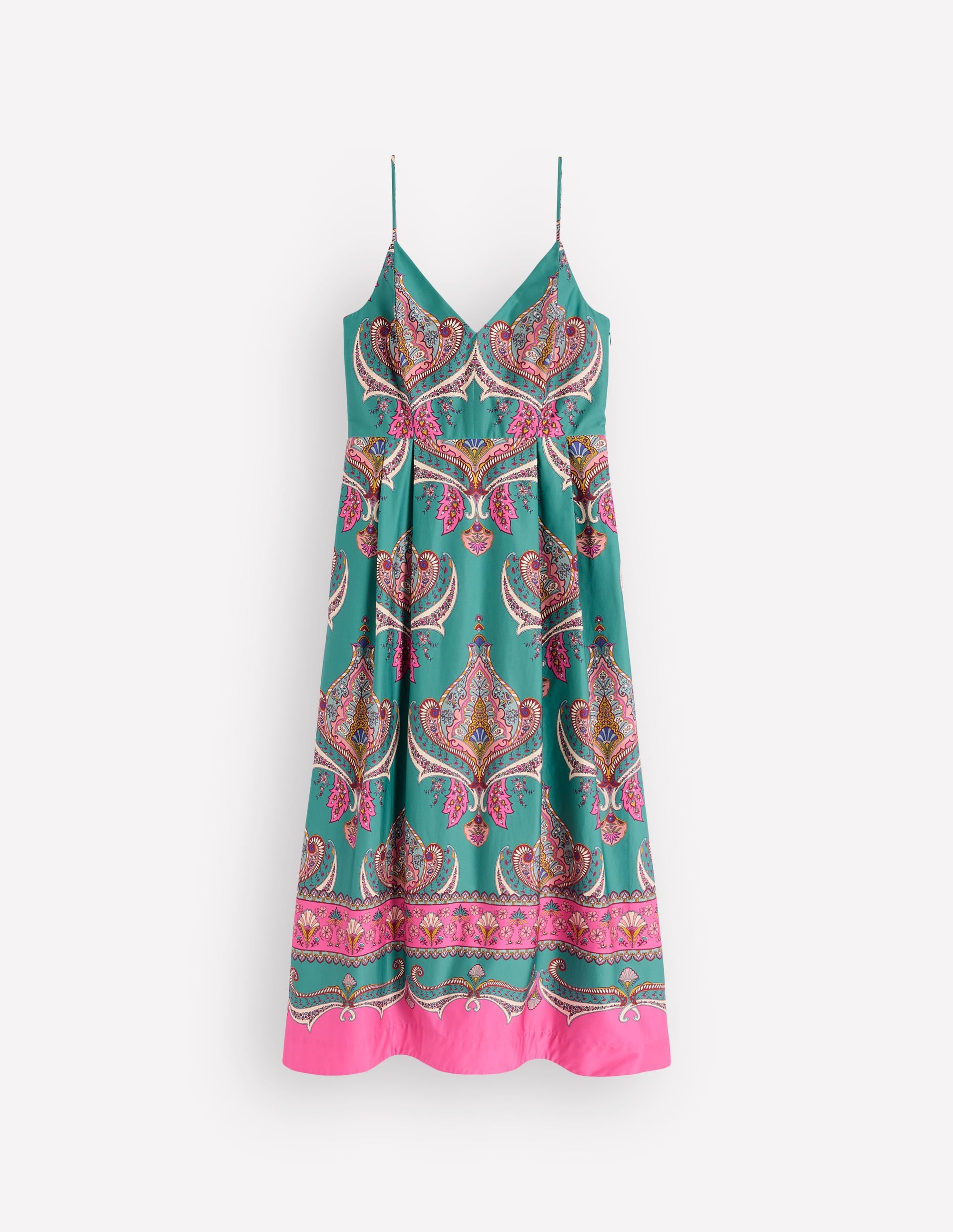 Empire Poplin Occasion Dress-Aurora Blue,  Ornamental Charm - Image 6