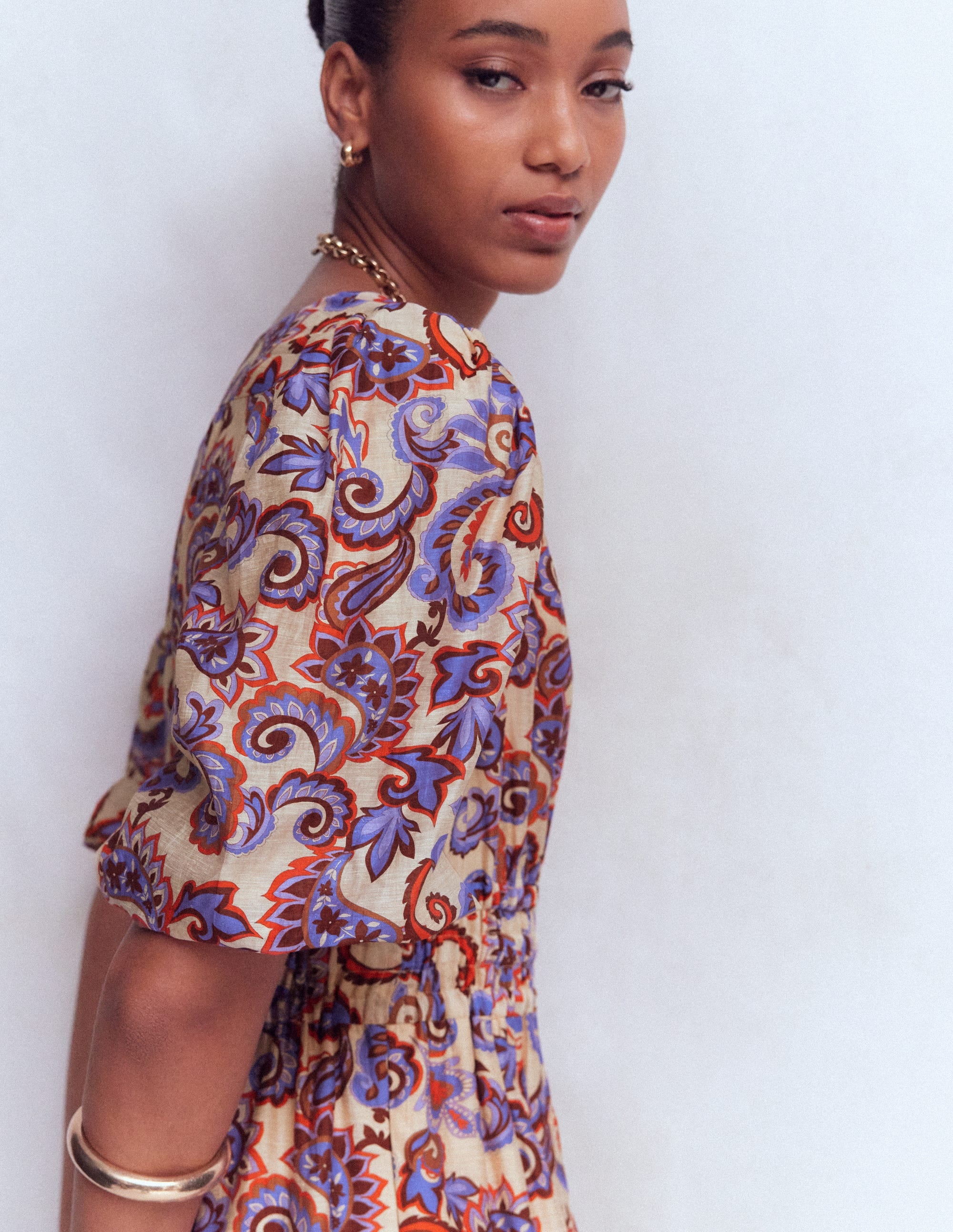 Irene Occasion Dress-Almond Milk, Paisley Frenzy - Image 3