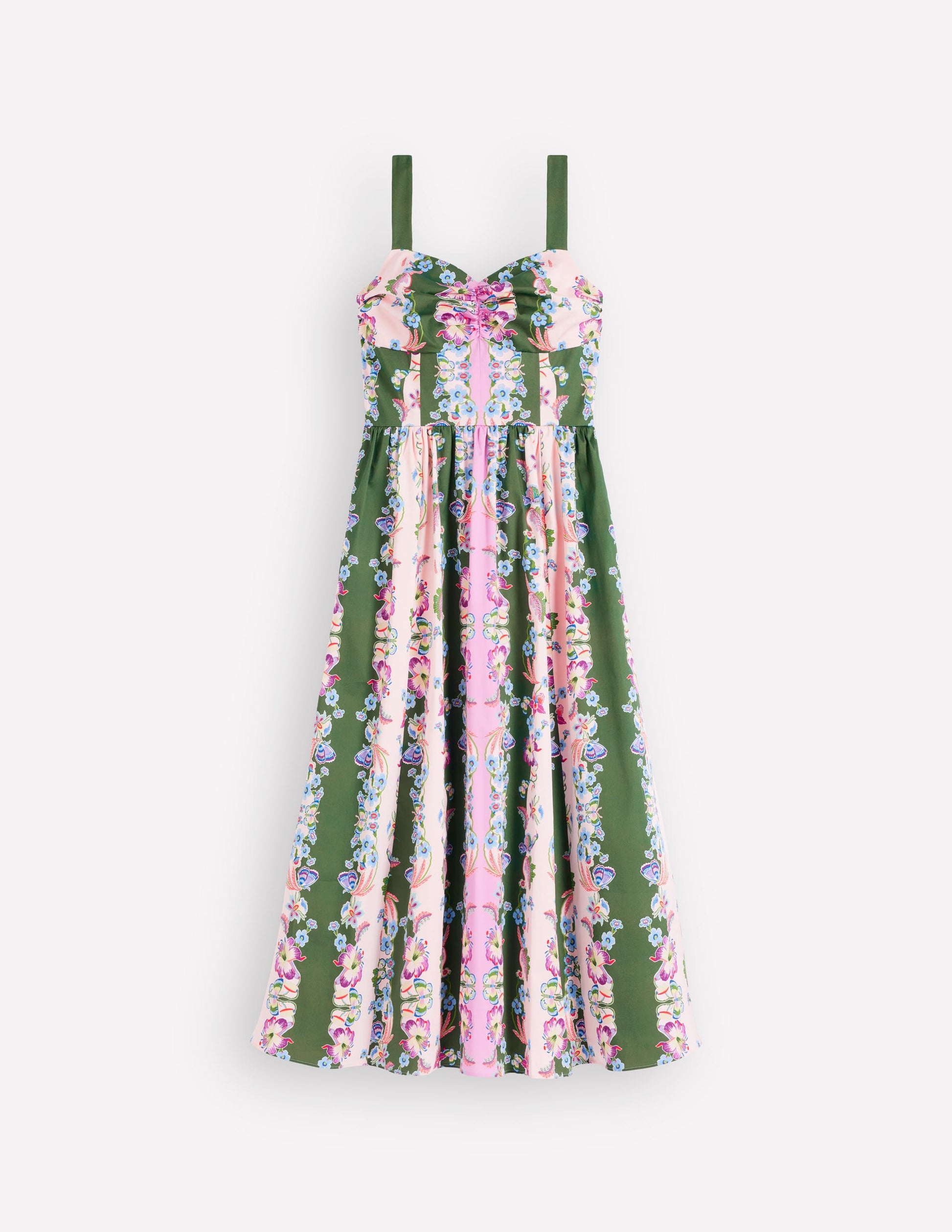 Fit and Flare Midi Dress-Orchid Canopy Stripe-6