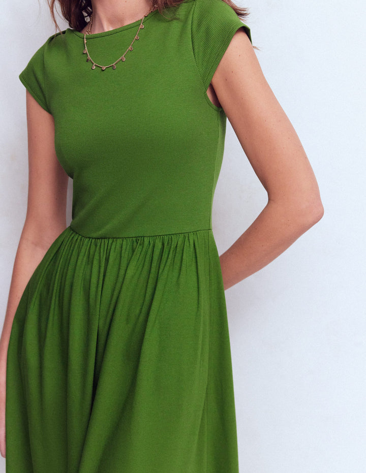 boden green dress sale Bottle Green Boden Gauze Dress X-Small / Bottle Green