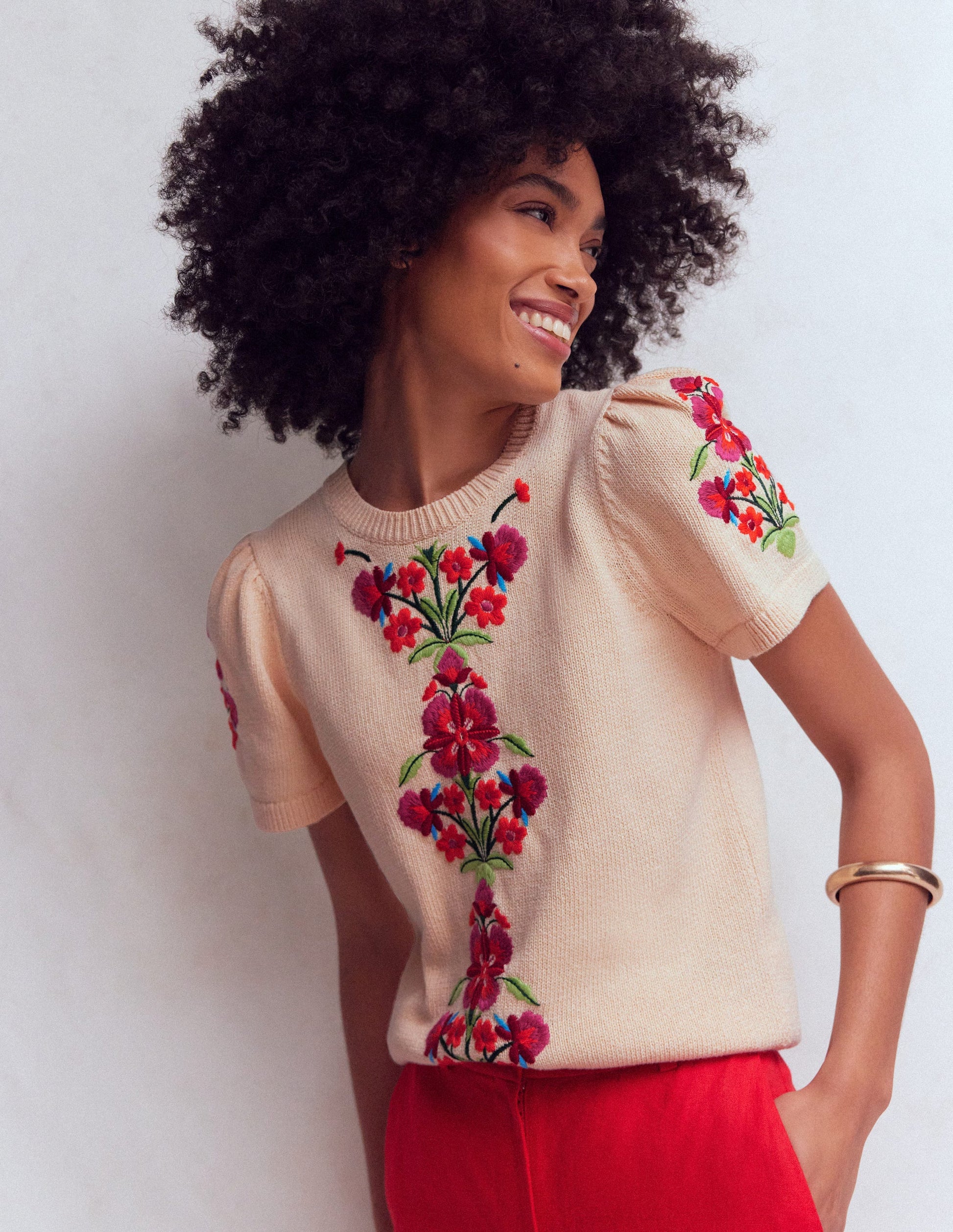 Monica Knitted T-Shirt-Ivory-4
