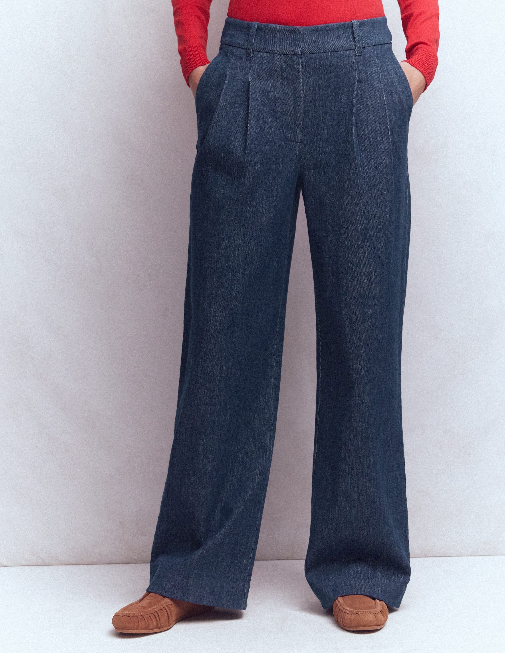 Kensington Twill Trousers-Indigo - Image 4