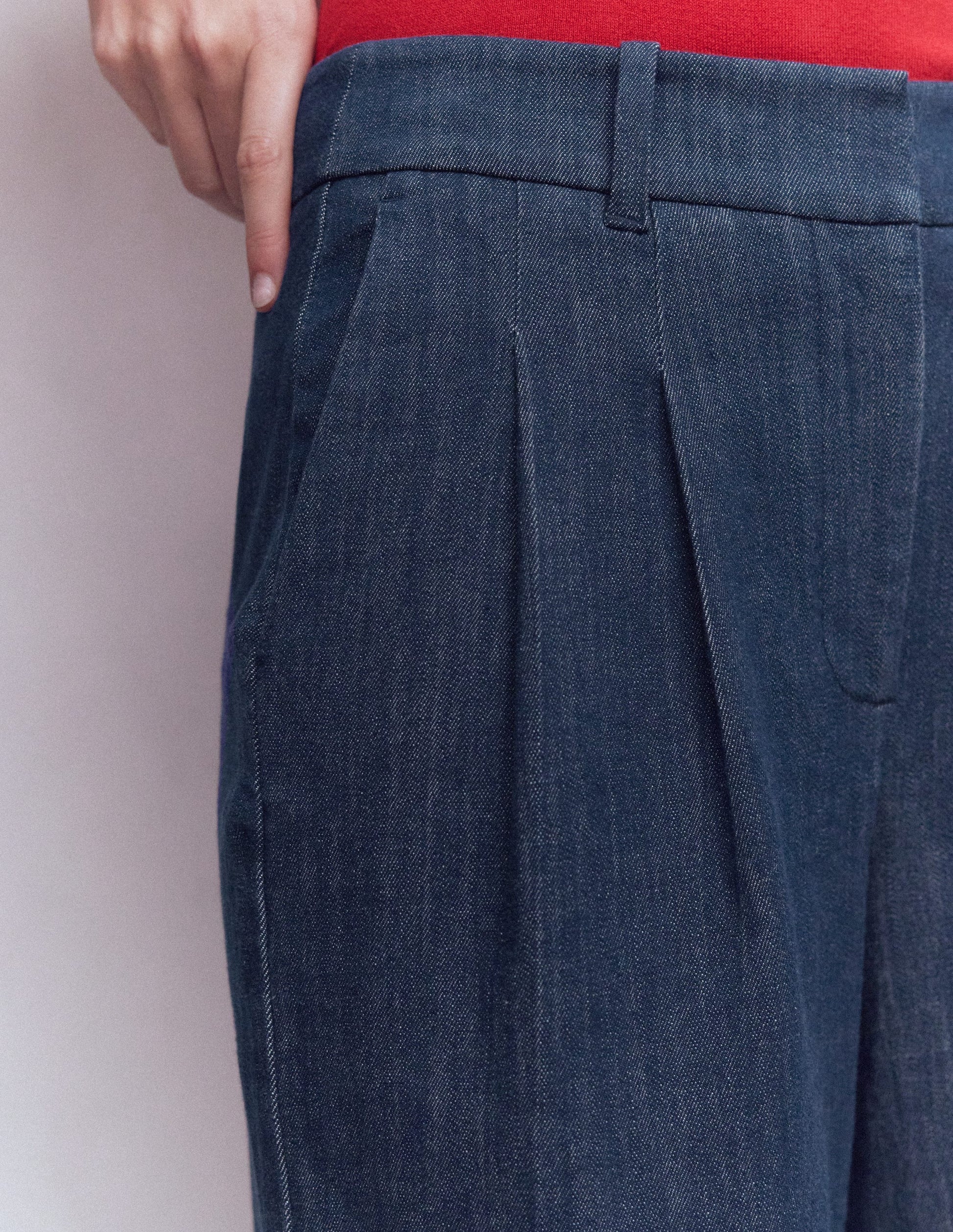 Kensington Twill Trousers-Indigo-5