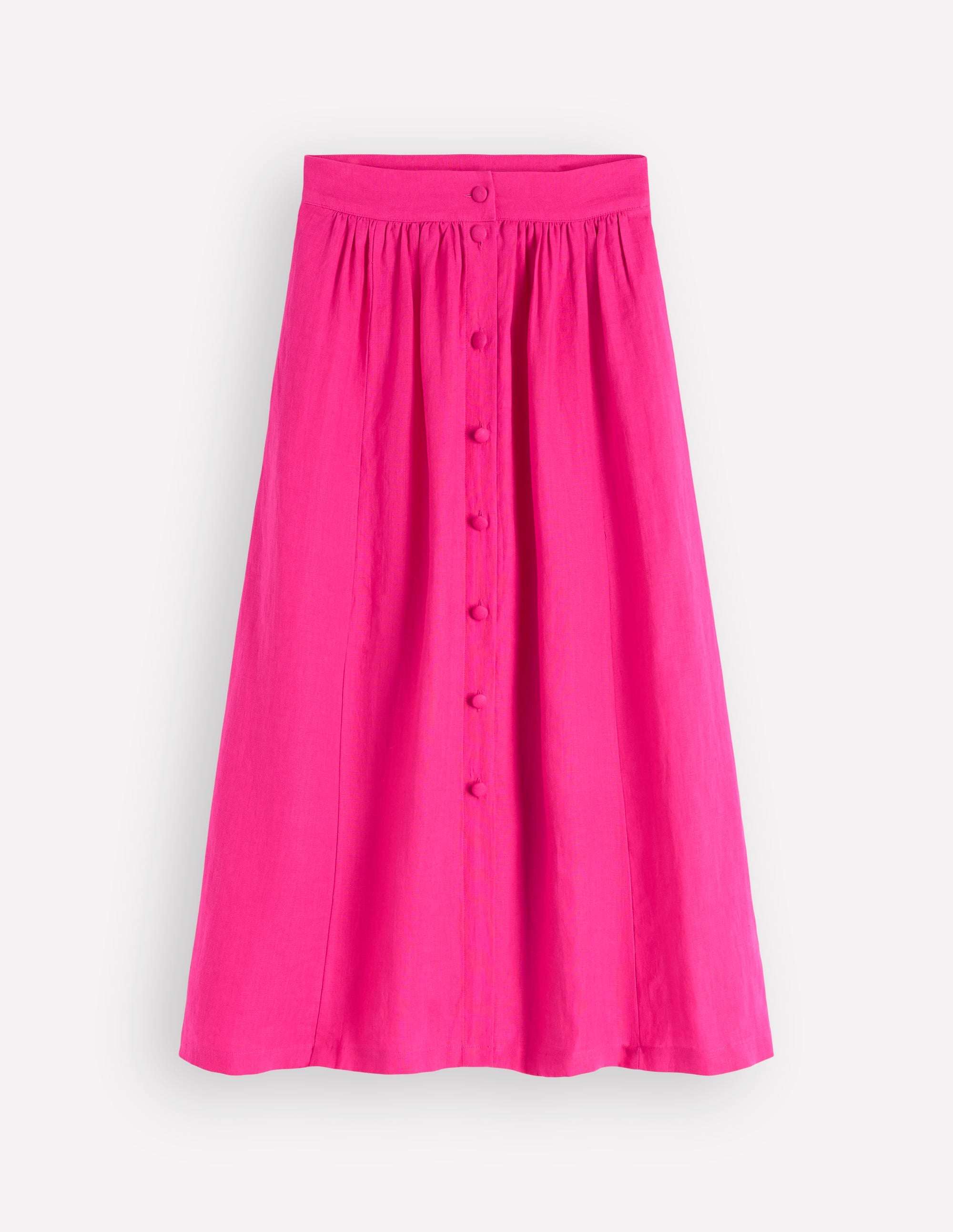 Emma Linen Maxi Skirt-Pink Peony - Image 6