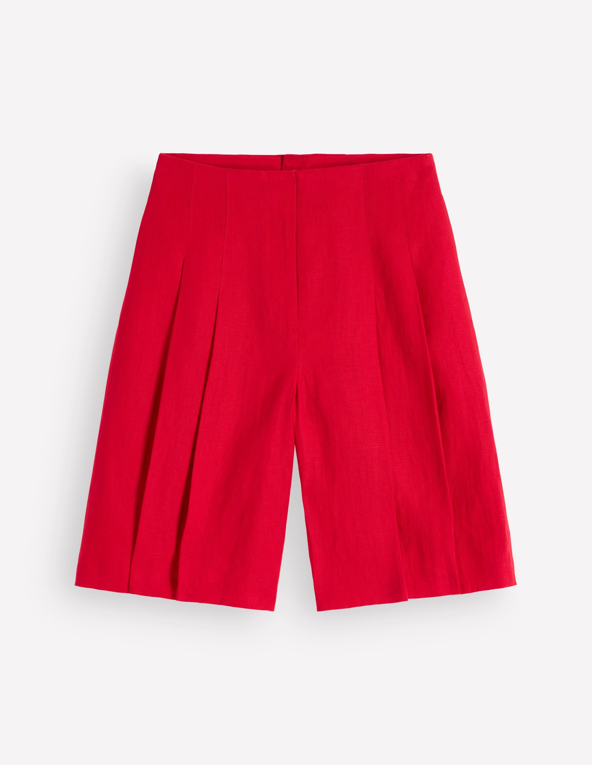 Highbury Linen Shorts-Deep Red - Image 7