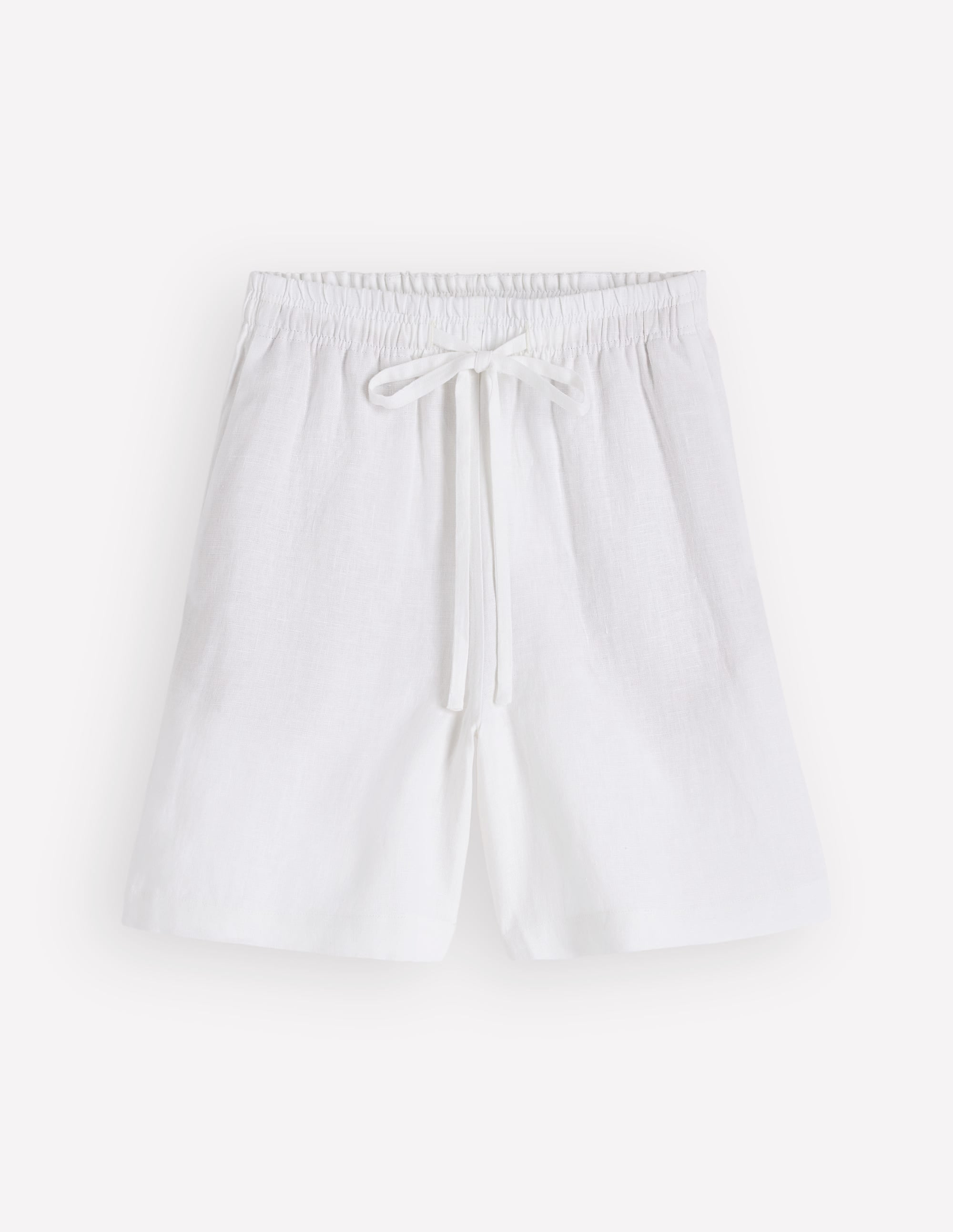 Islington Linen Shorts-White - Image 6
