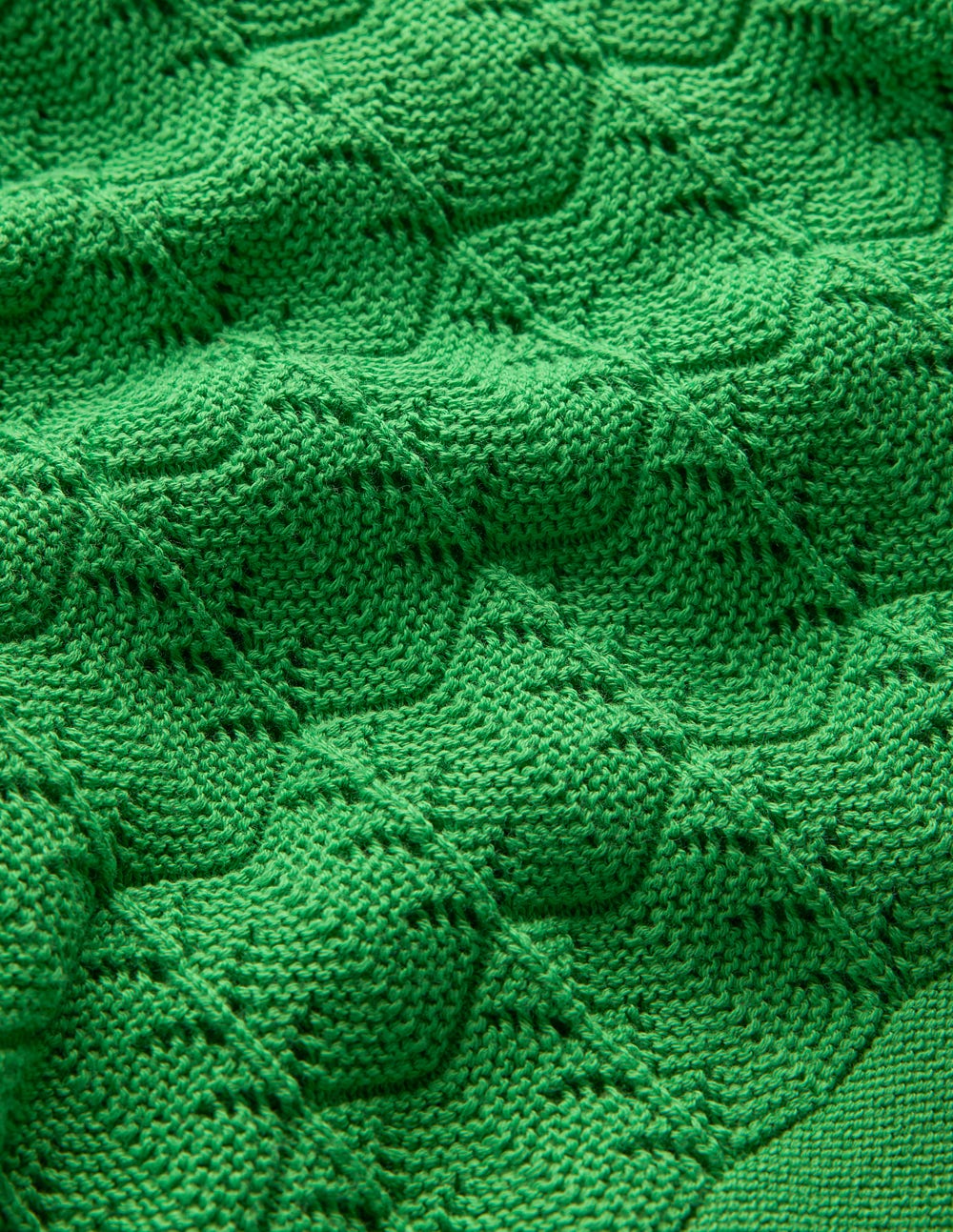 Knitted Pointelle Shorts-Lime Juice Green-9