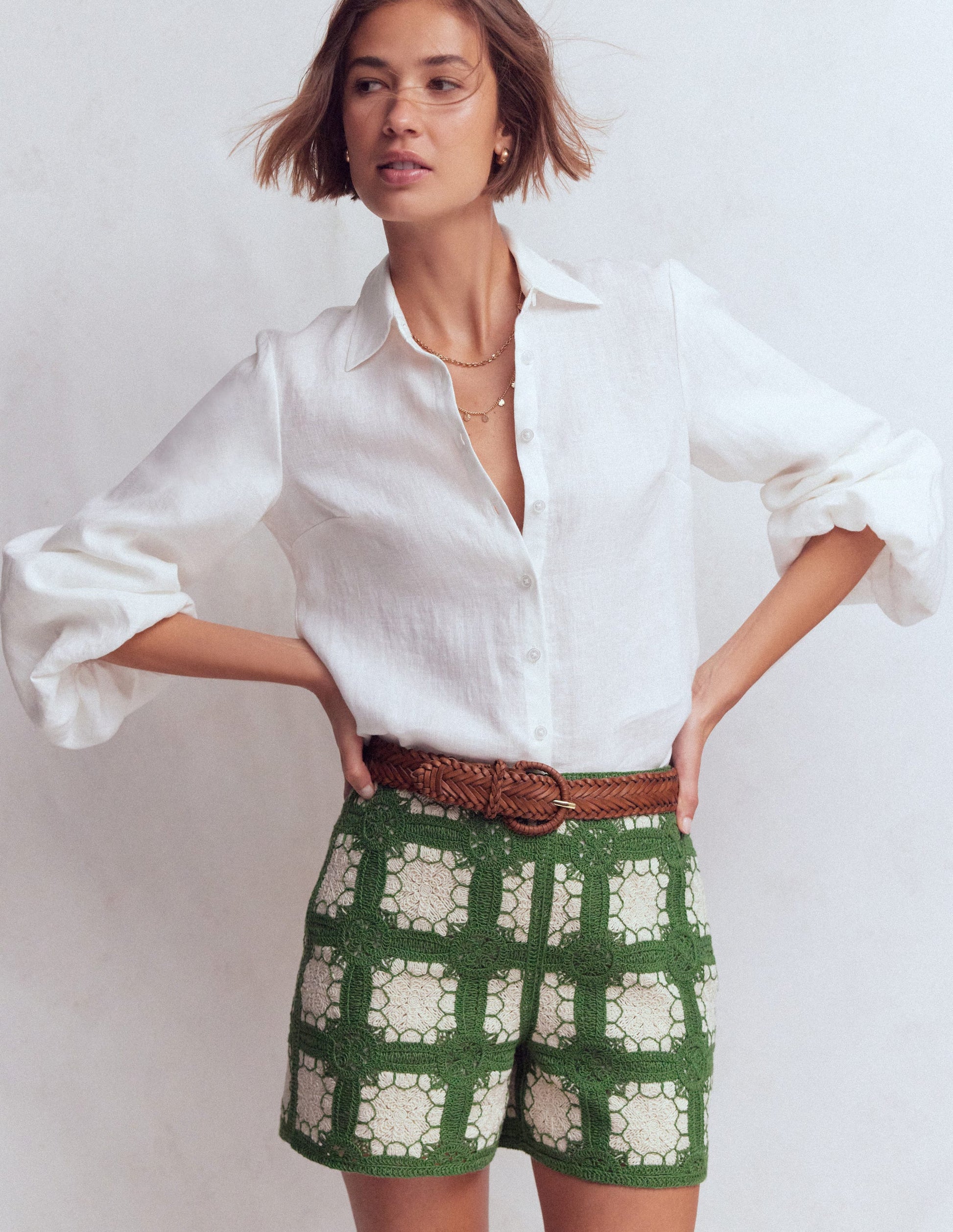 Crochet Shorts-Multi-7