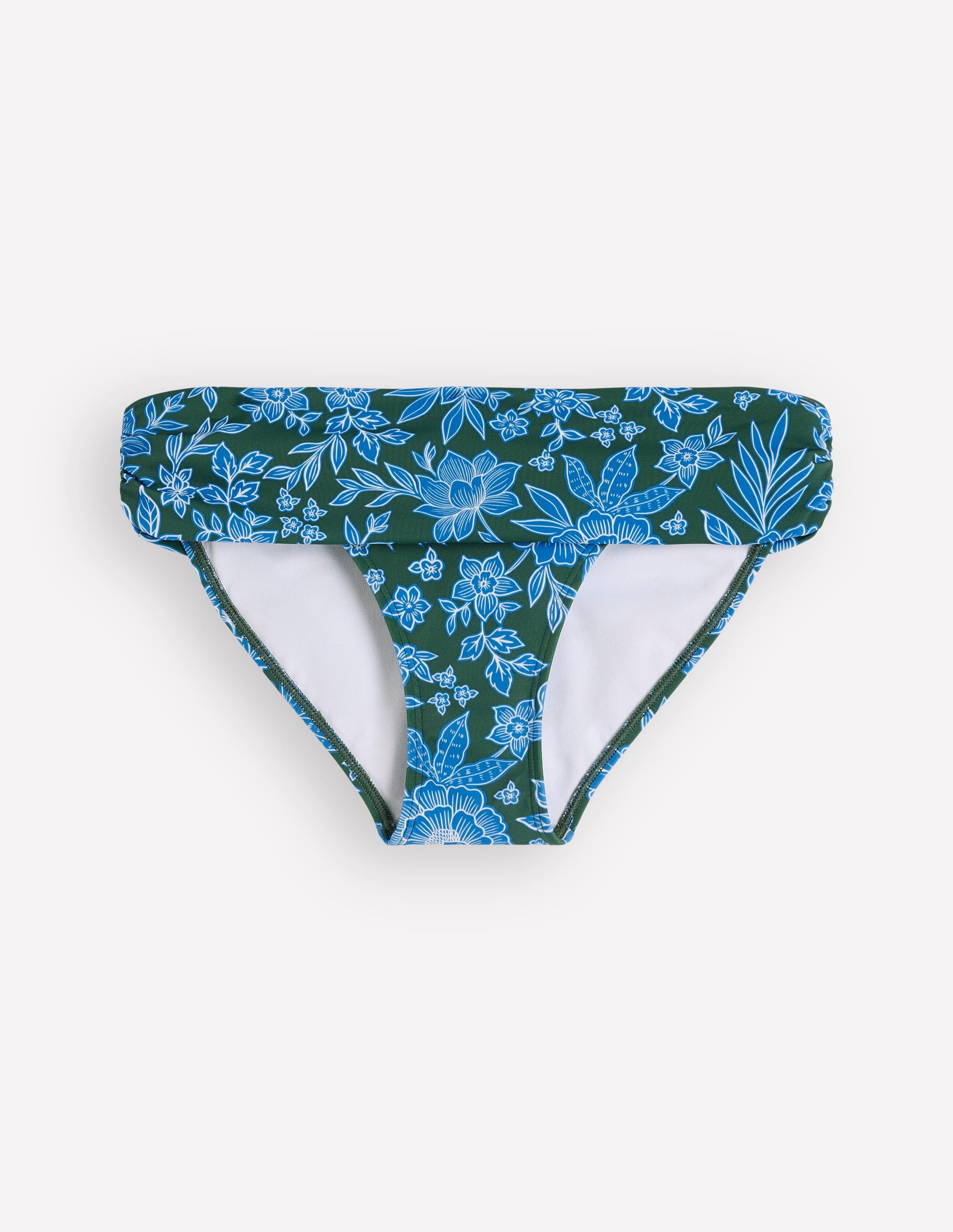 Classic Fold Bikini Bottoms-Dark Green, Paradise - Image 5