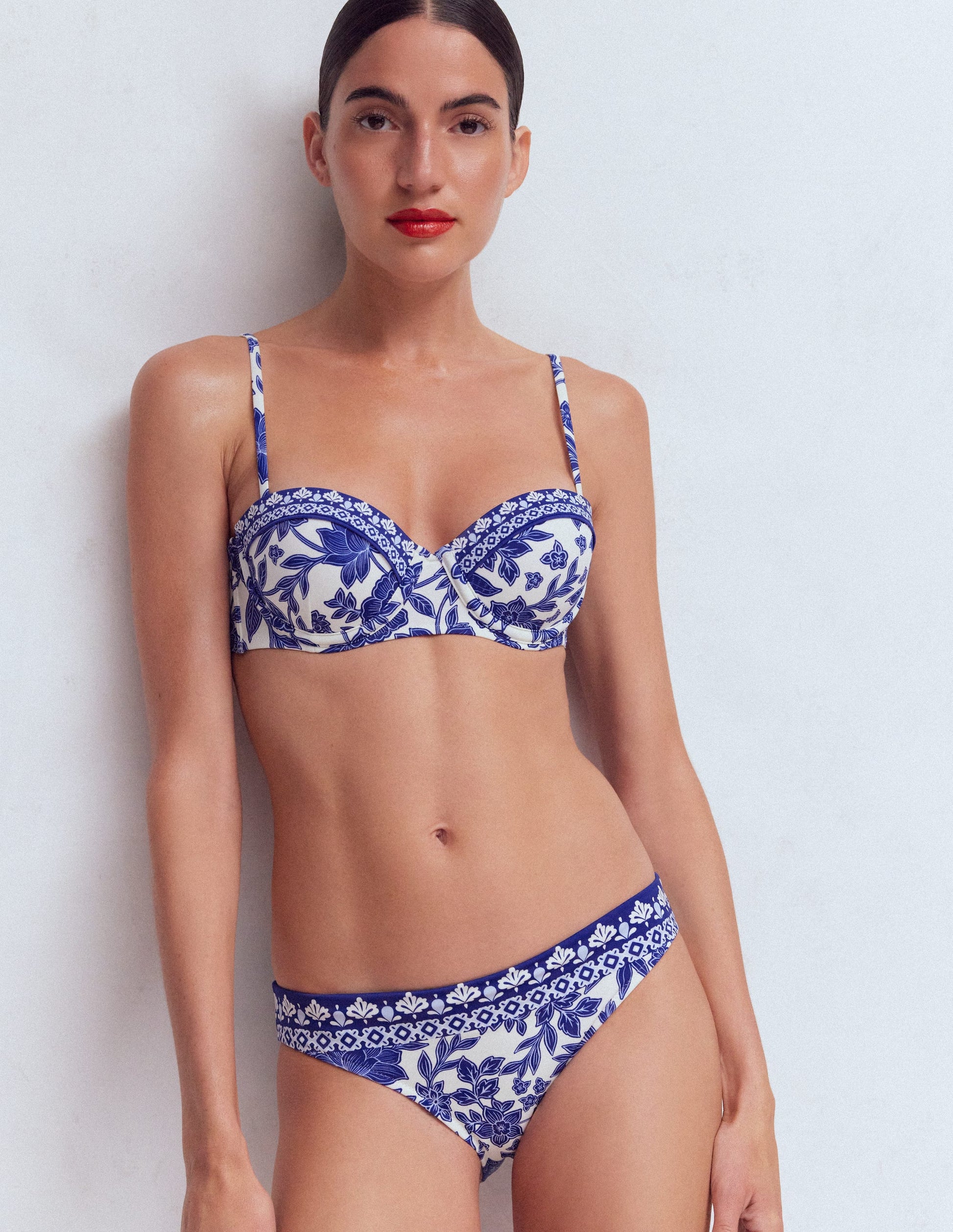 Classic Bikini Bottoms-Mazarine Blue, Tigers Paradise-1