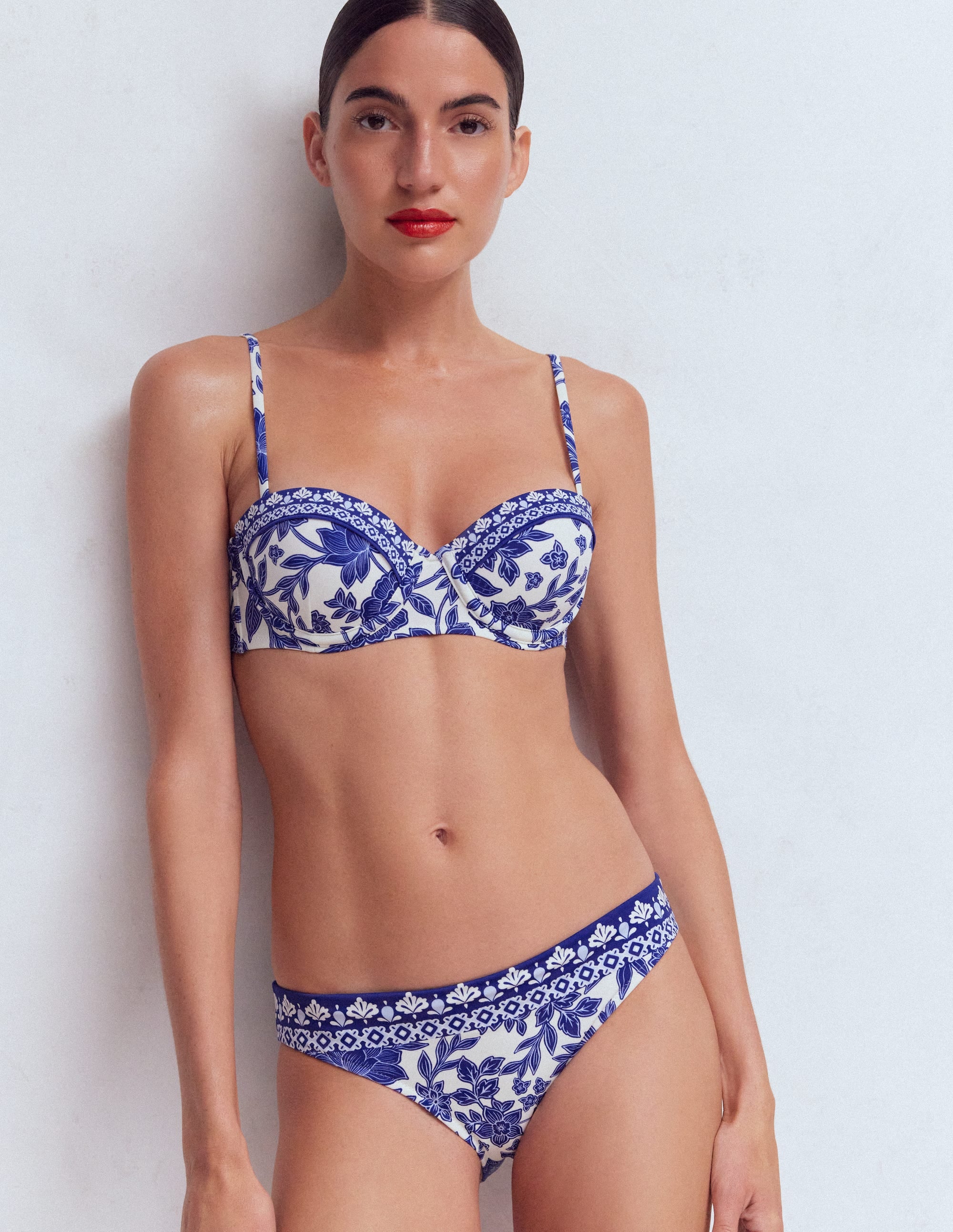 Classic Bikini Bottoms-Mazarine Blue, Tigers Paradise - Image 1
