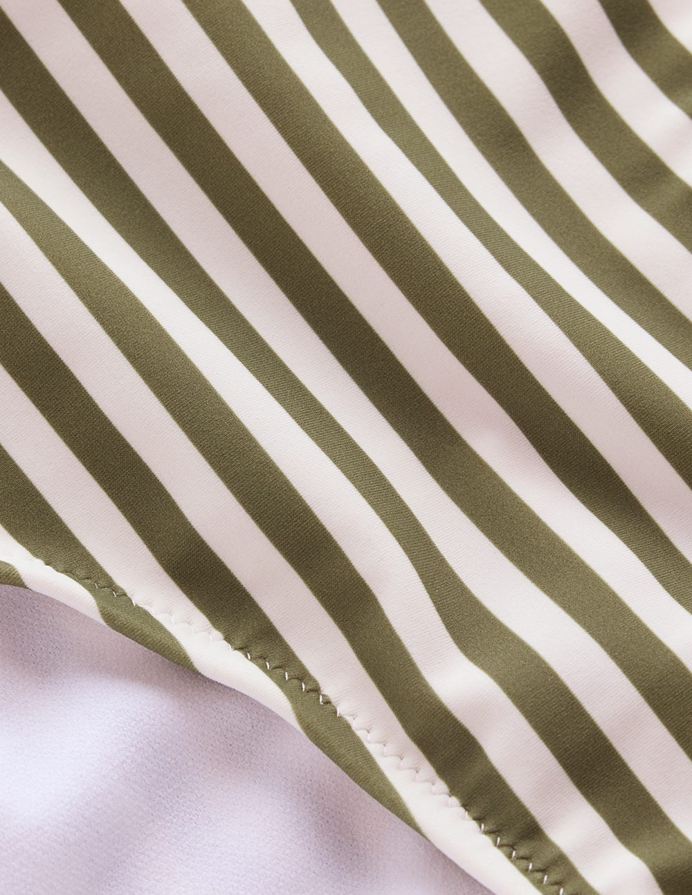 Classic Bikini Bottoms-Olive, Ivory Stripe - Image 7