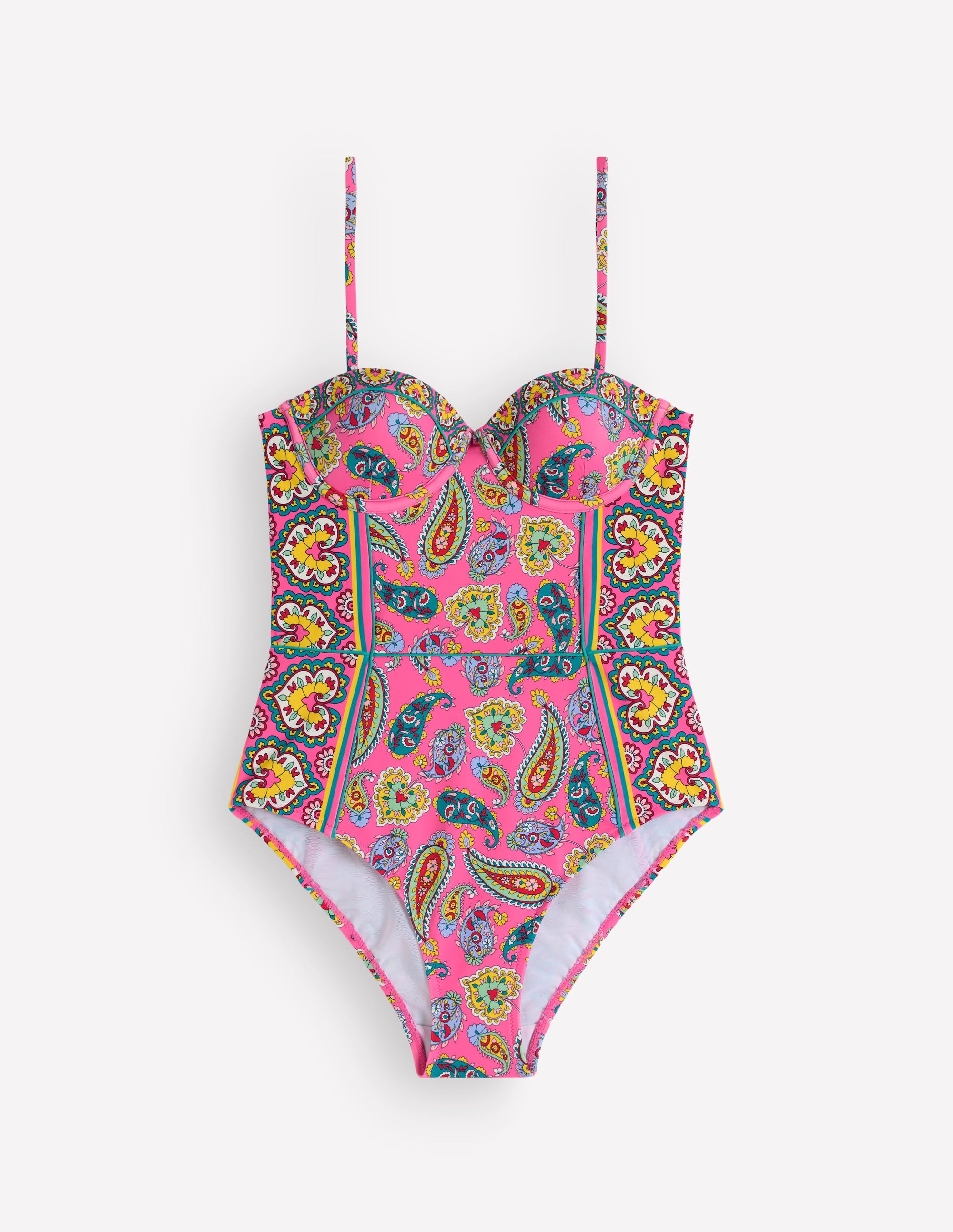 Rhodes Cup Sized Swimsuit-Sangria Sunset, Paisley - Image 5