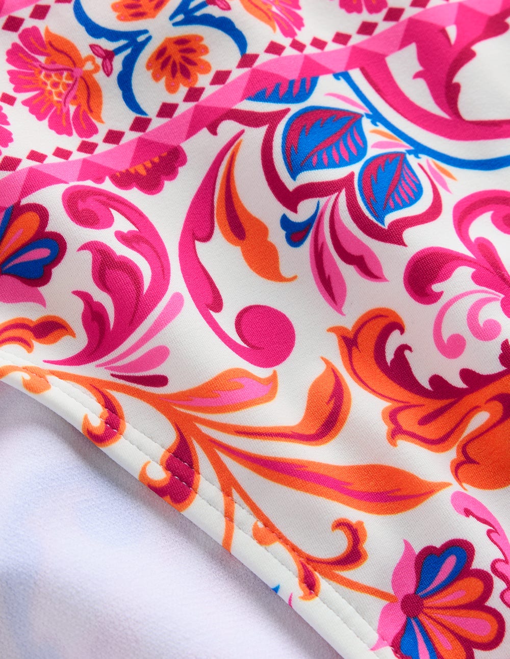 Porto Bikini Bottoms-Pink Power, Flourishing Meadow - Image 7